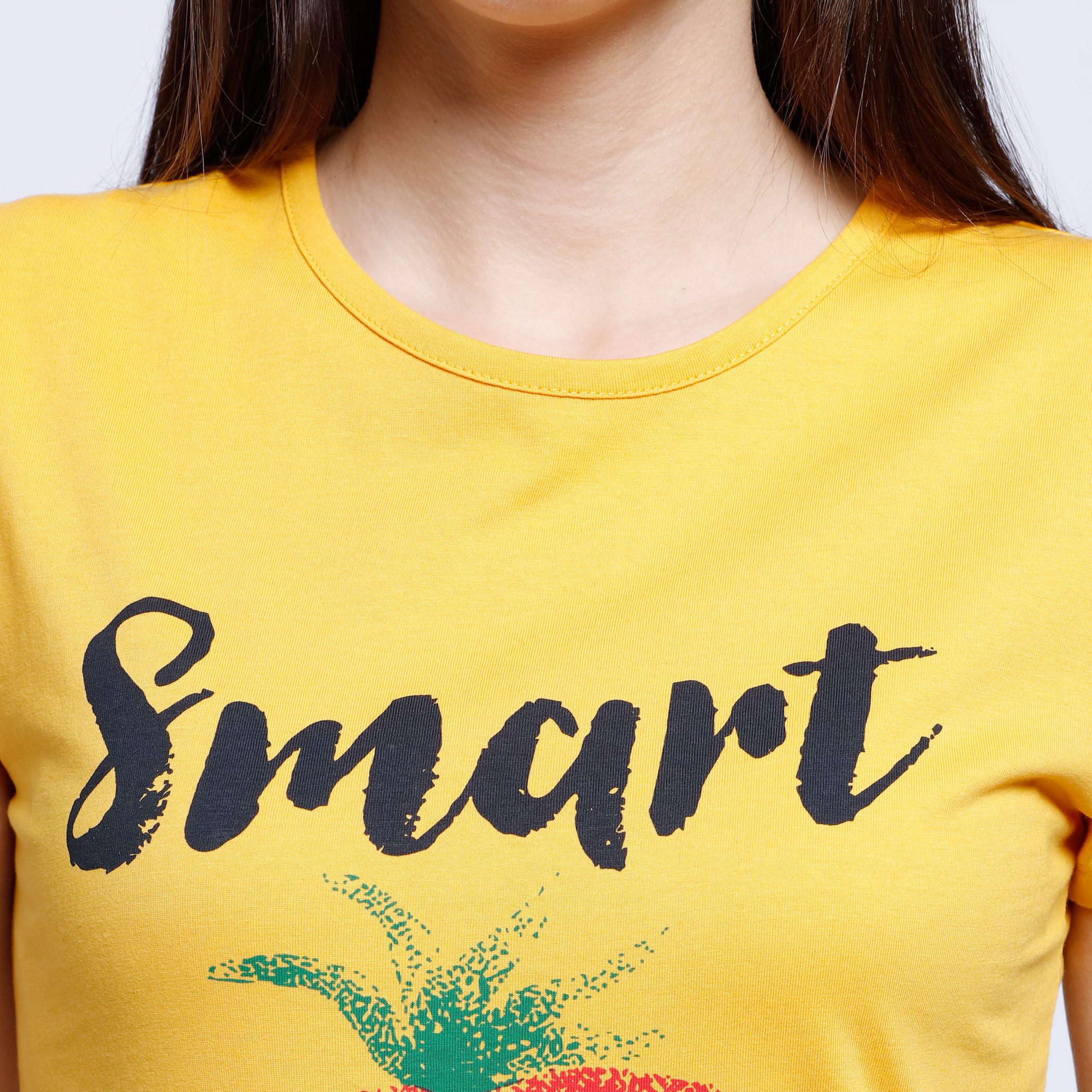 Printed Round Neck T-shirt-women-clothing-tshirts-image-4