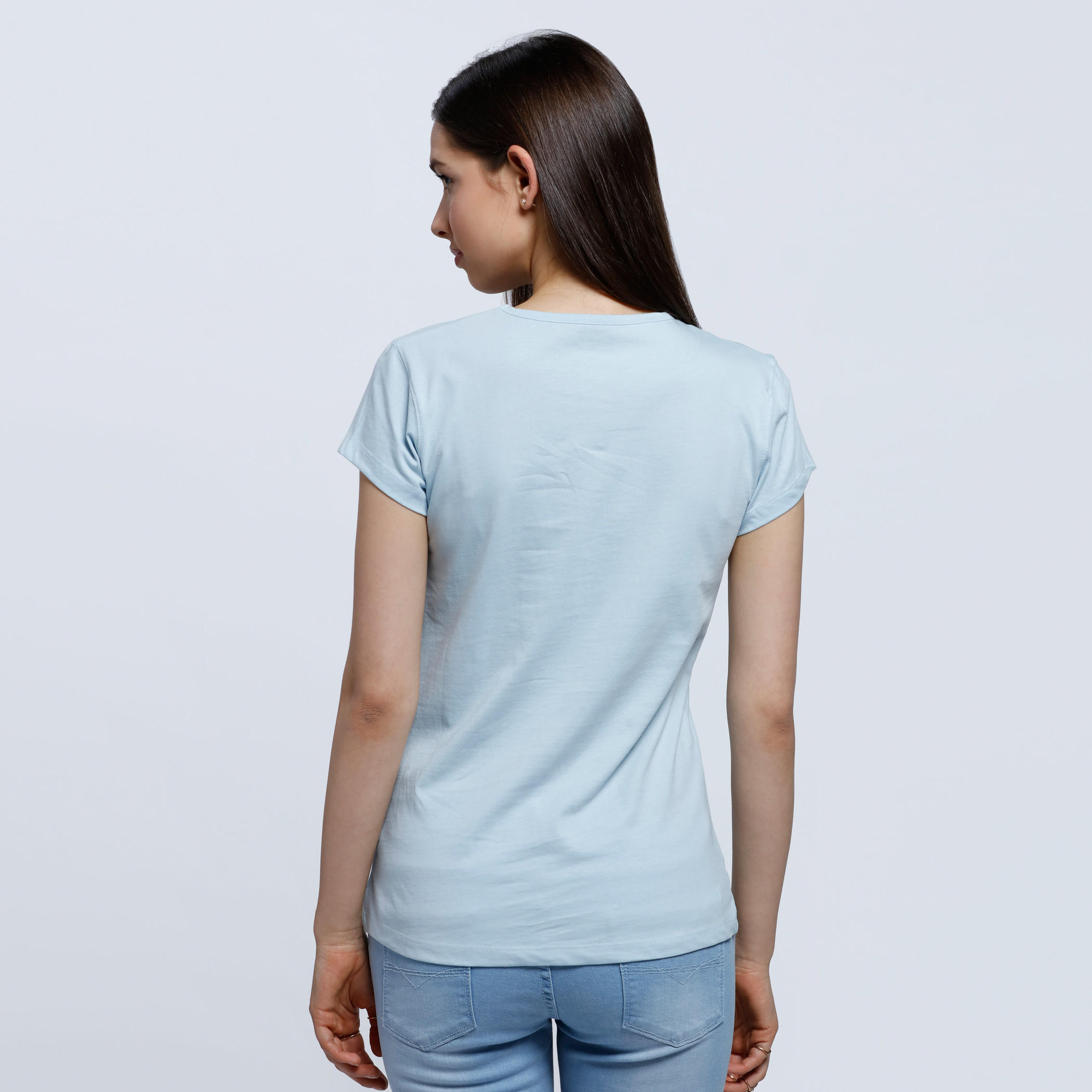 Graphic Print T-Shirt with Round Neck and Short Sleeves-women-clothing-tshirts-image-2