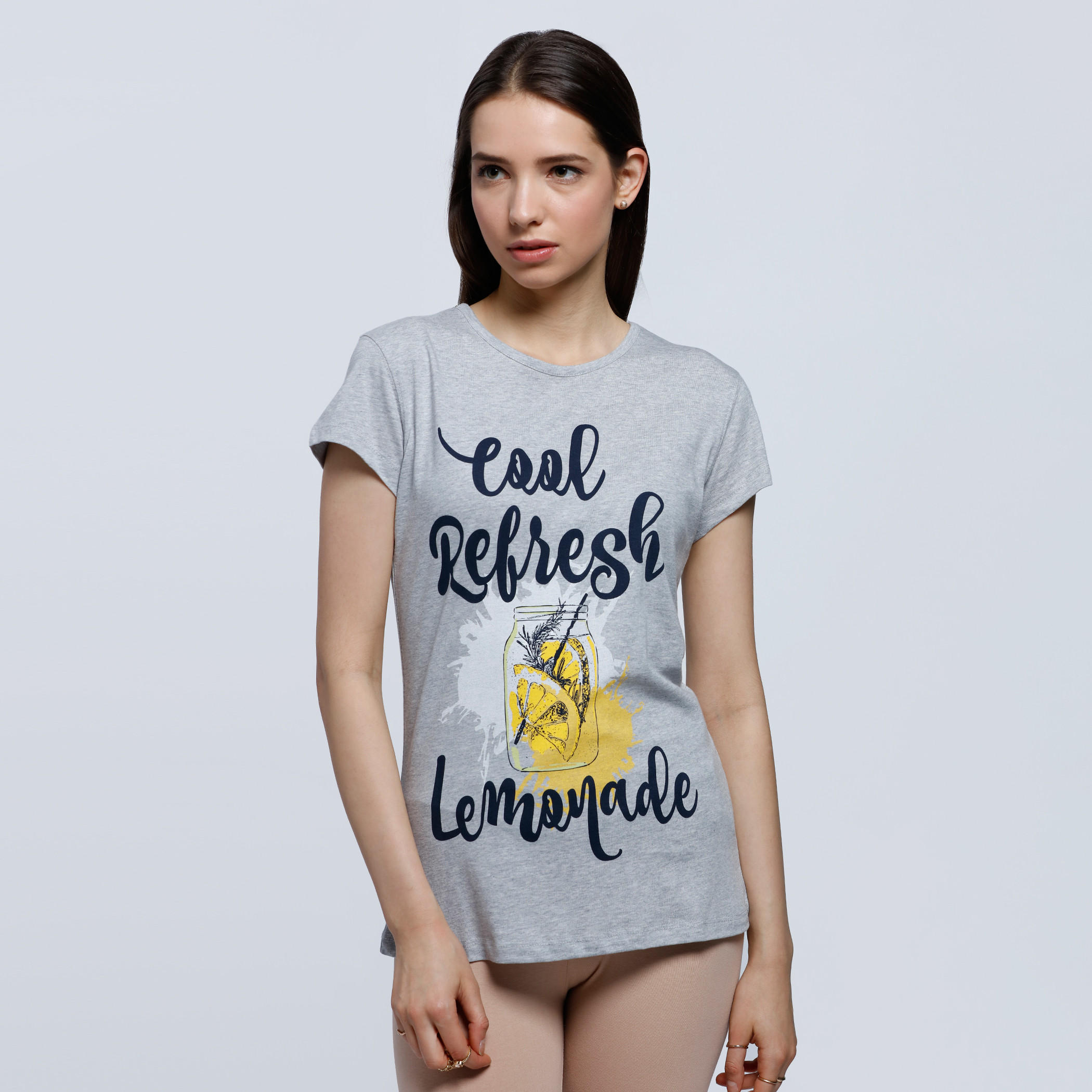 Graphic Print T-Shirt with Round Neck and Short Sleeves-women-clothing-tshirts-image-6