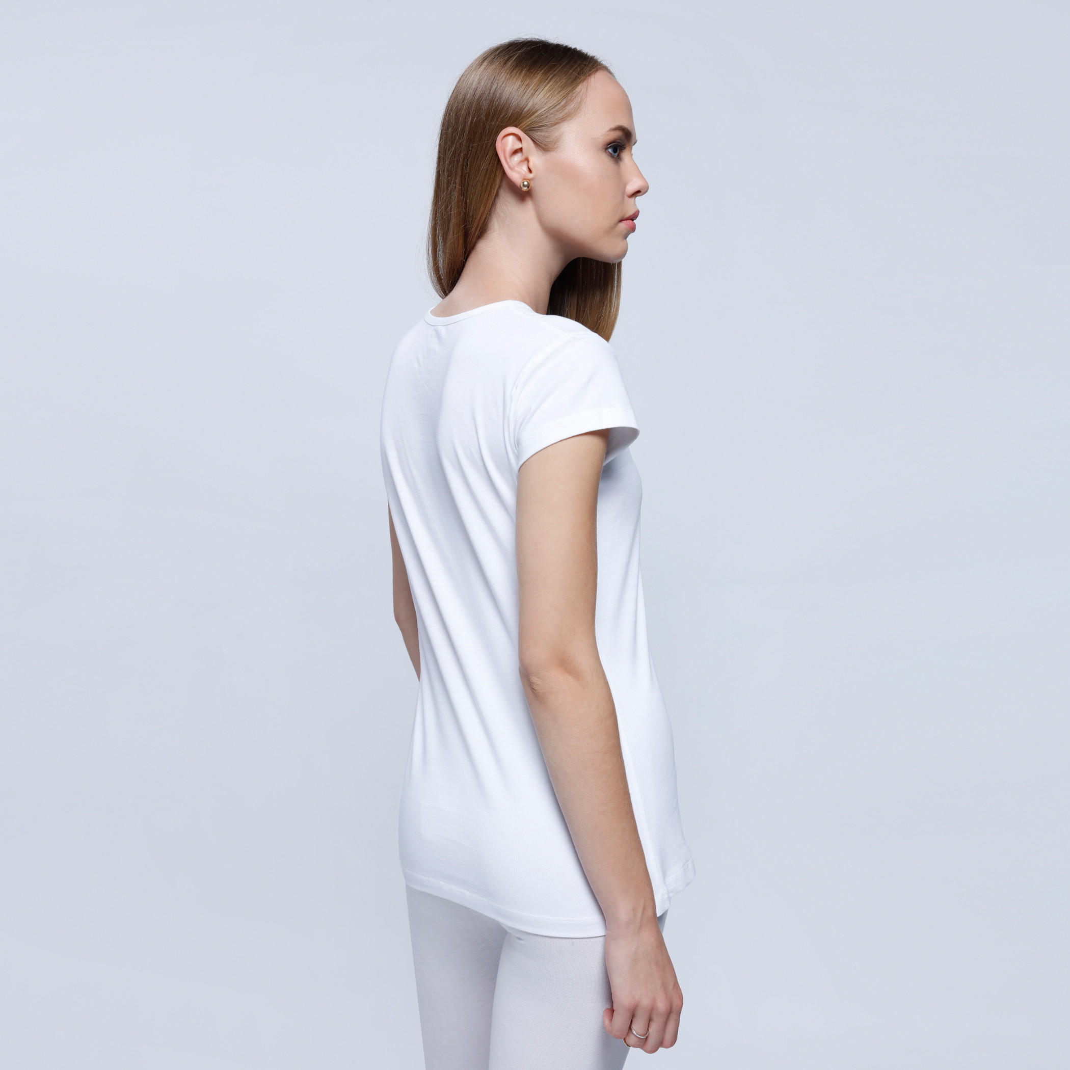Printed Round Neck T-Shirt with Short Sleeves-women-clothing-tshirts-image-2