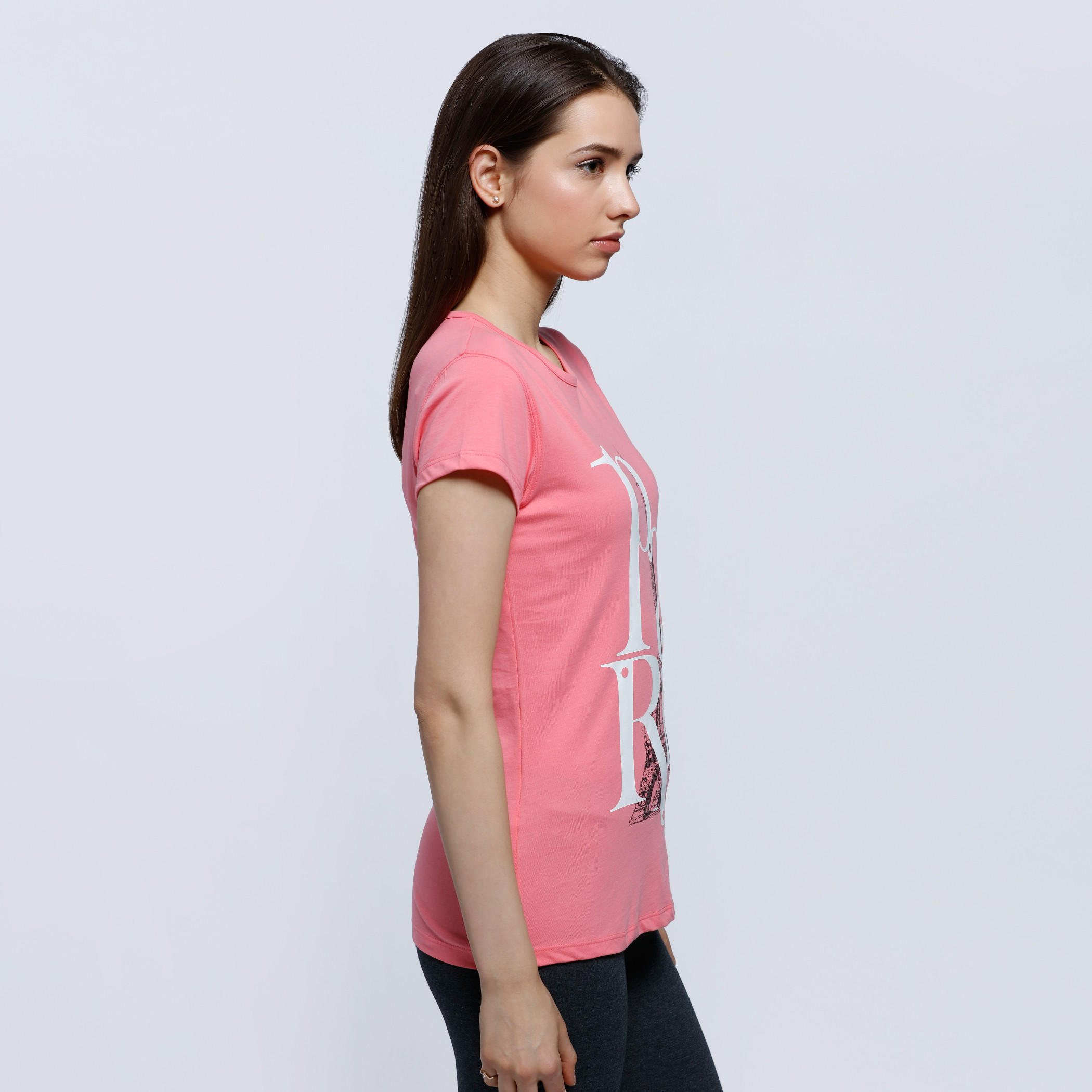 Graphic Print T-Shirt with Round Neck and Short Sleeves-women-clothing-tshirts-image-3