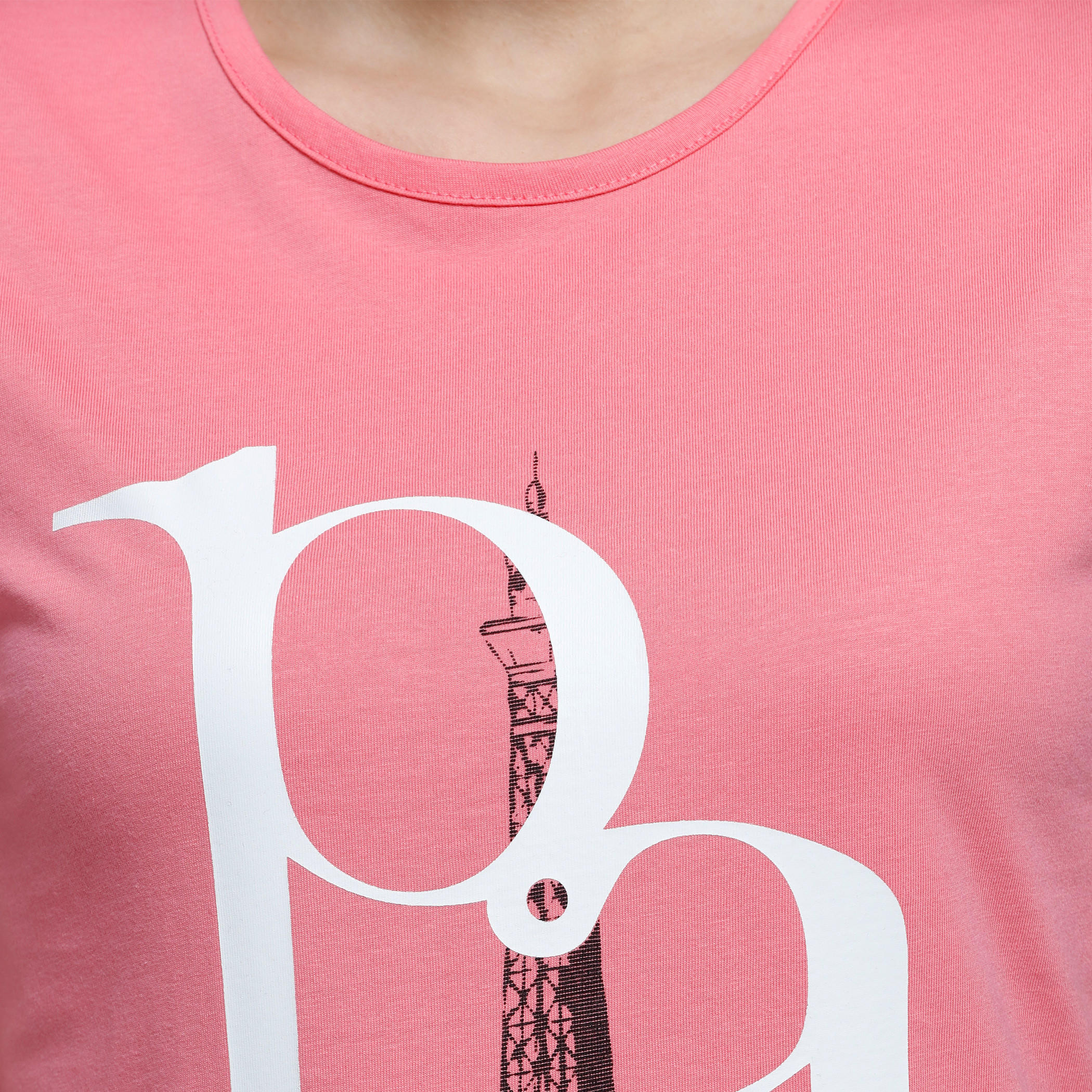 Graphic Print T-Shirt with Round Neck and Short Sleeves-women-clothing-tshirts-image-4