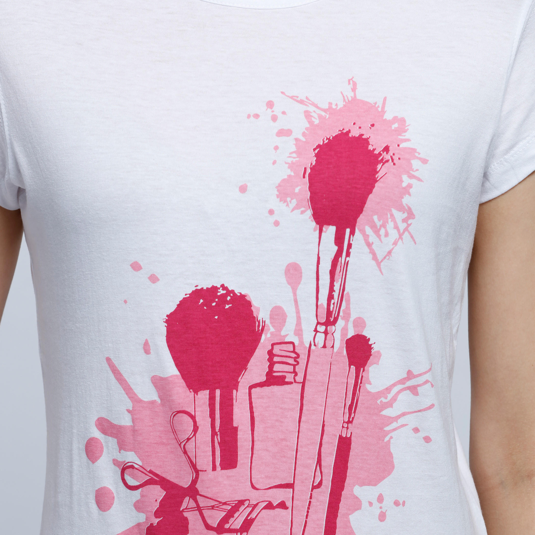 Printed Short Sleeves T-Shirt with Round Neck-women-clothing-tshirts-image-4