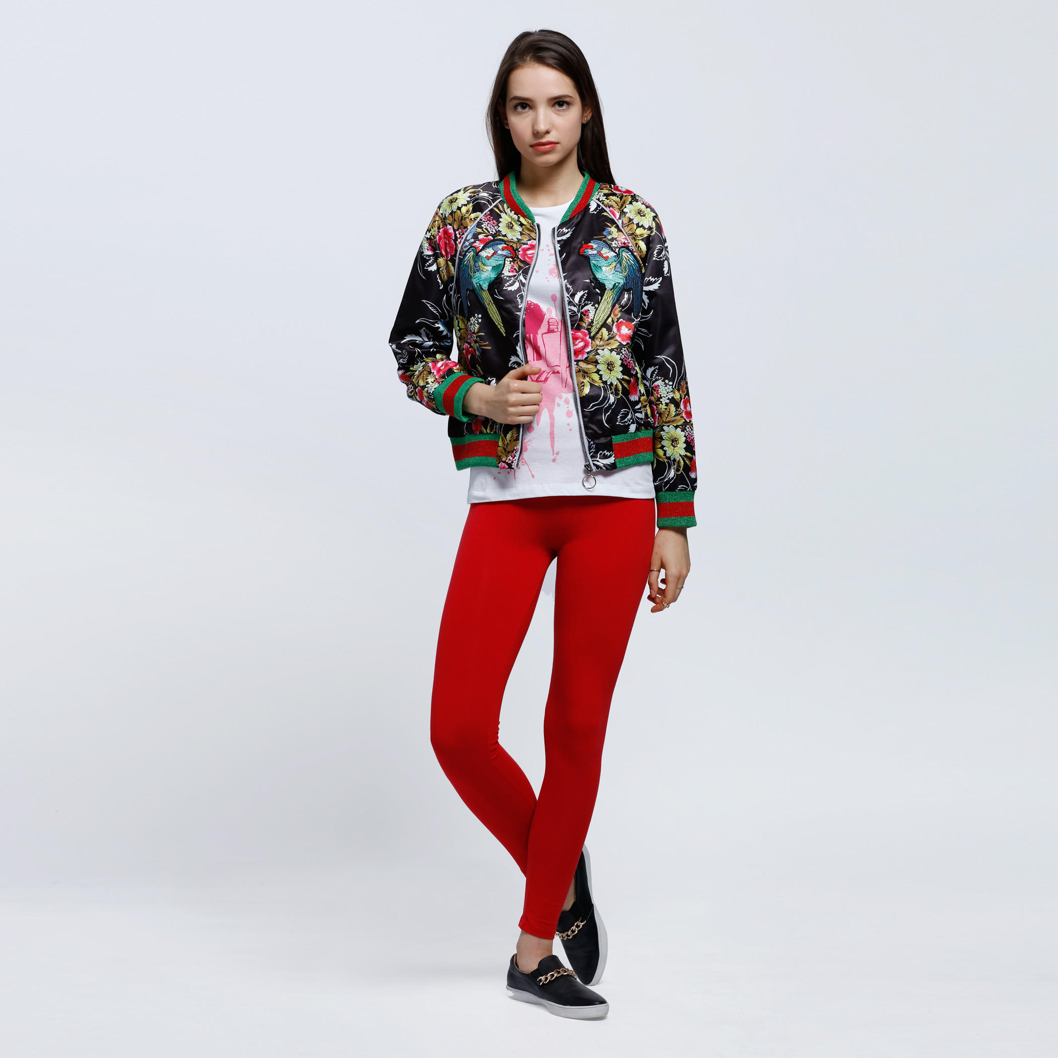 Printed Short Sleeves T-Shirt with Round Neck-women-clothing-tshirts-image-5