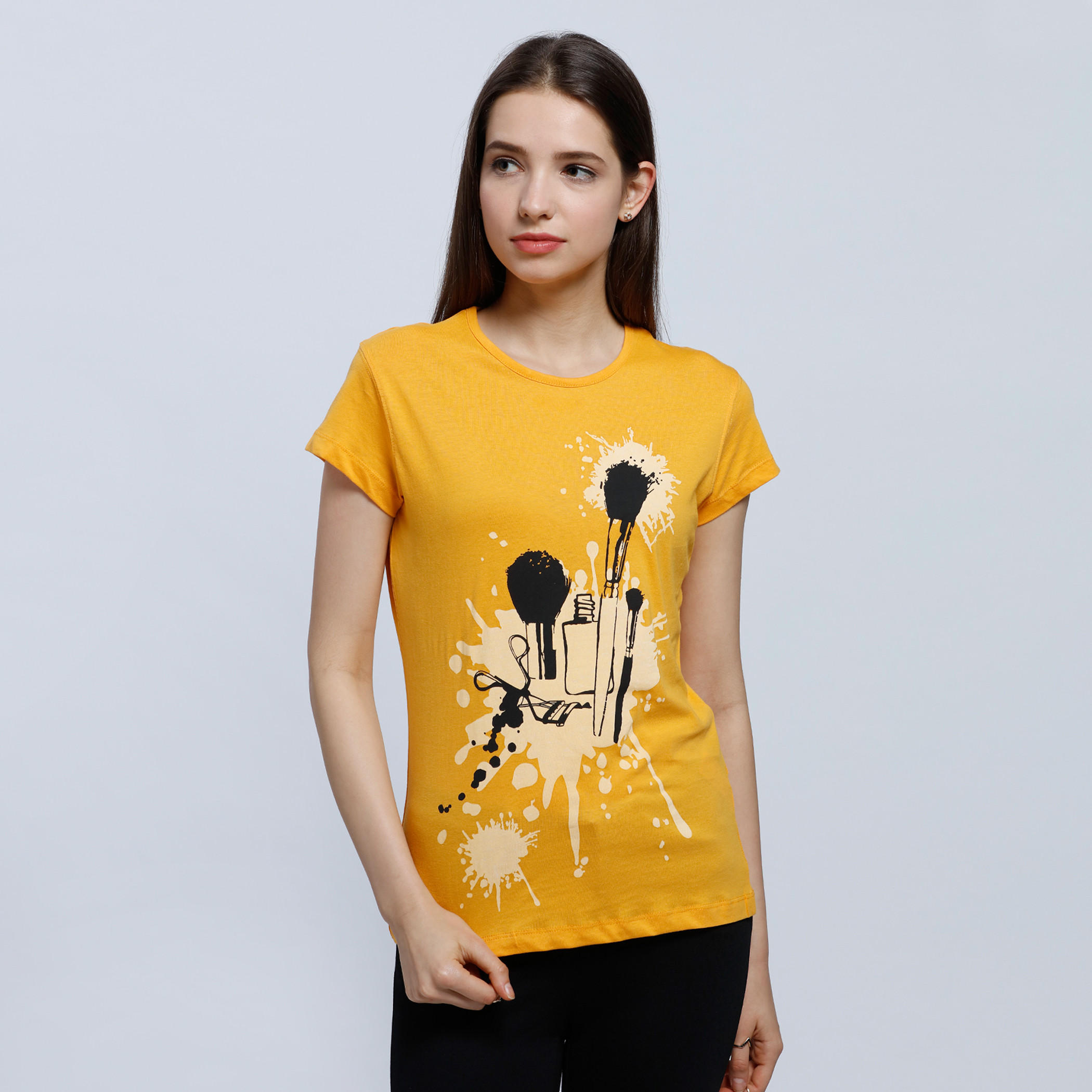 Printed Short Sleeves T-Shirt with Round Neck-women-clothing-tshirts-image-6