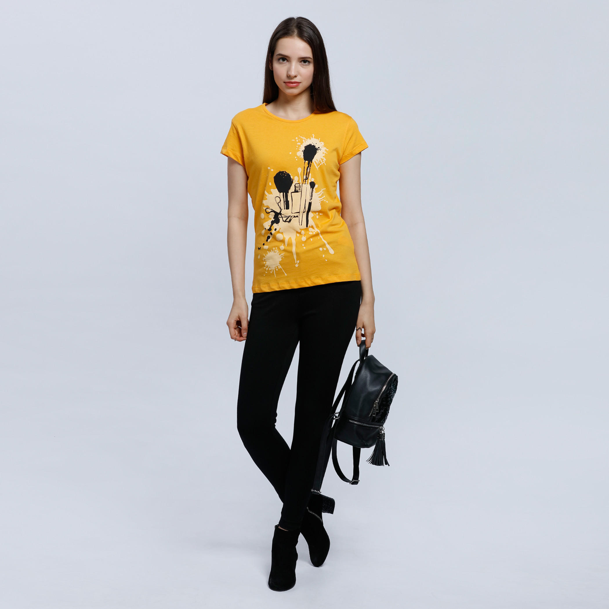 Printed Short Sleeves T-Shirt with Round Neck-women-clothing-tshirts-image-10