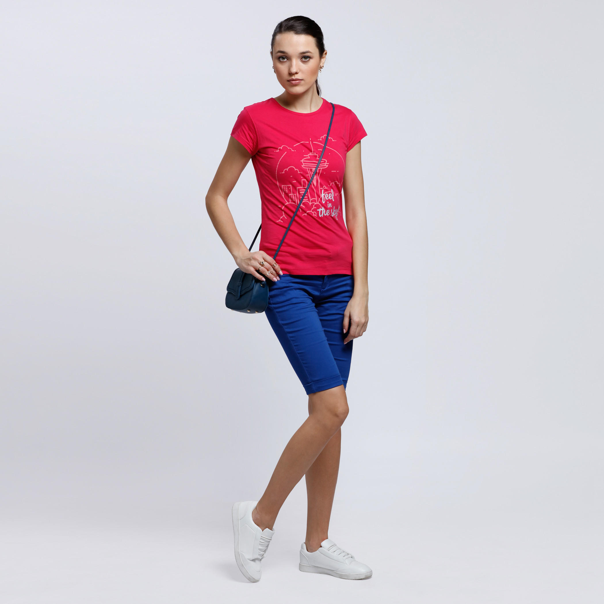 Printed Short Sleeves T-Shirt with Round Neck-women-clothing-tshirts-image-5