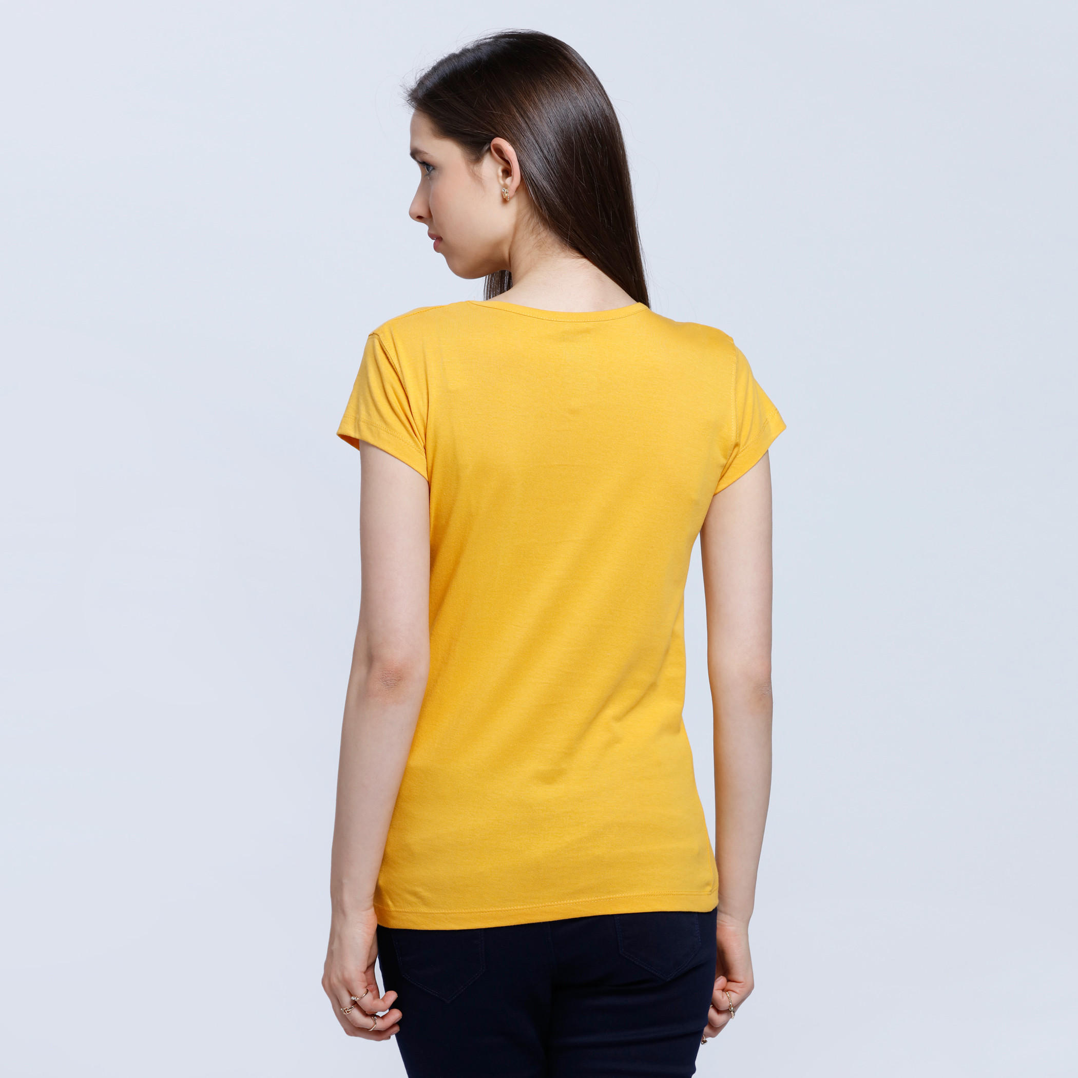Printed Round Neck T-shirt-women-clothing-tshirts-image-2