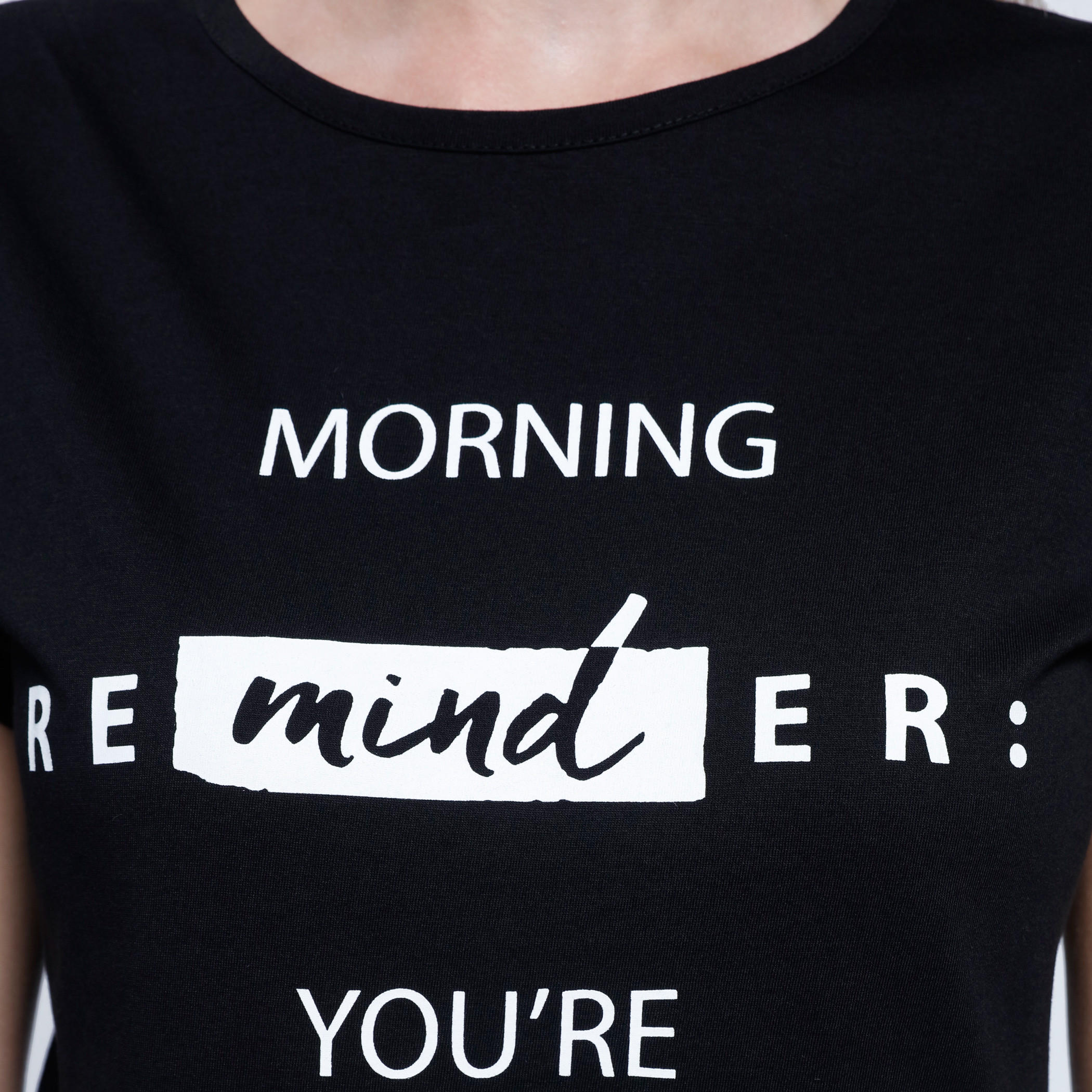 Printed Round Neck T-Shirt with Short Sleeves-women-clothing-tshirts-image-4