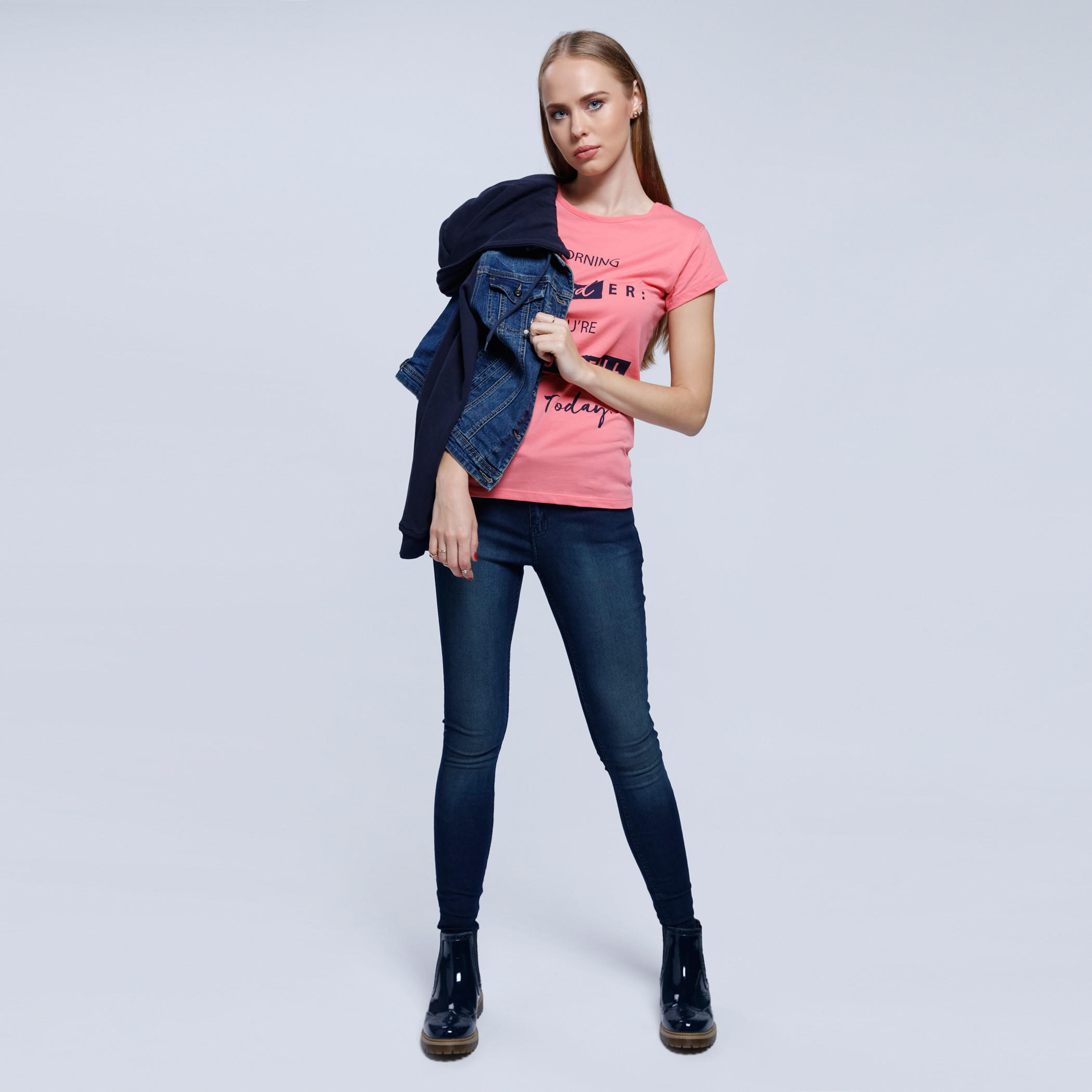 Printed T-Shirt with Round Neck and Short Sleeves-women-clothing-tshirts-image-5