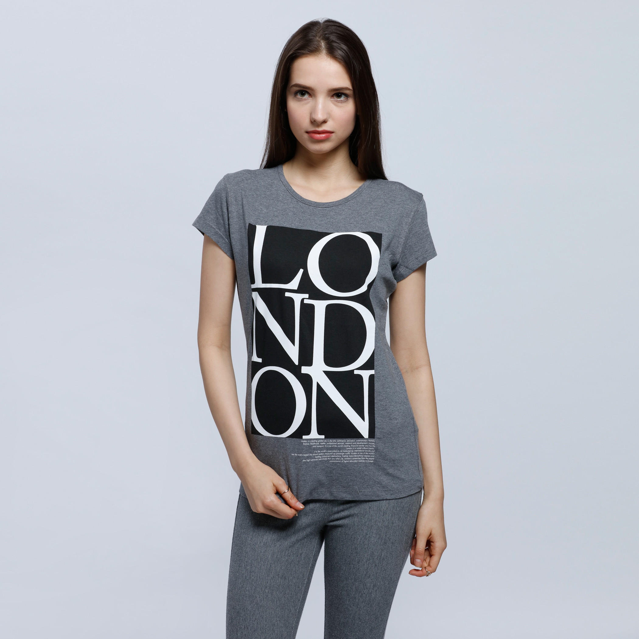 Printed Short Sleeves T-Shirt with Round Neck-women-clothing-tshirts-image-1