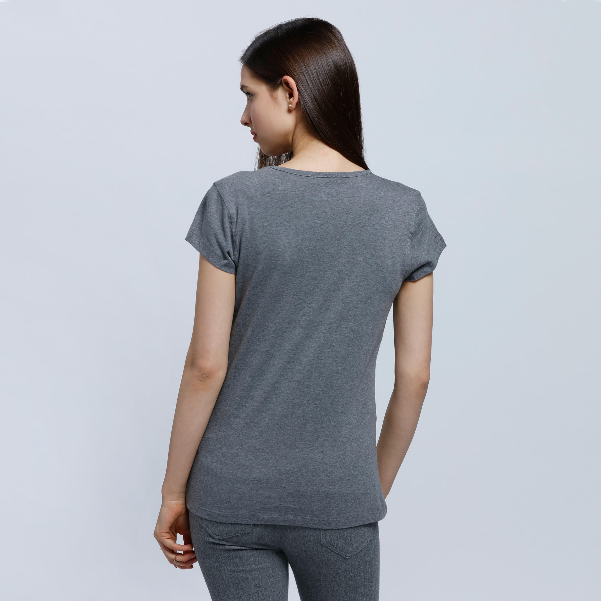 Printed Short Sleeves T-Shirt with Round Neck-women-clothing-tshirts-image-2