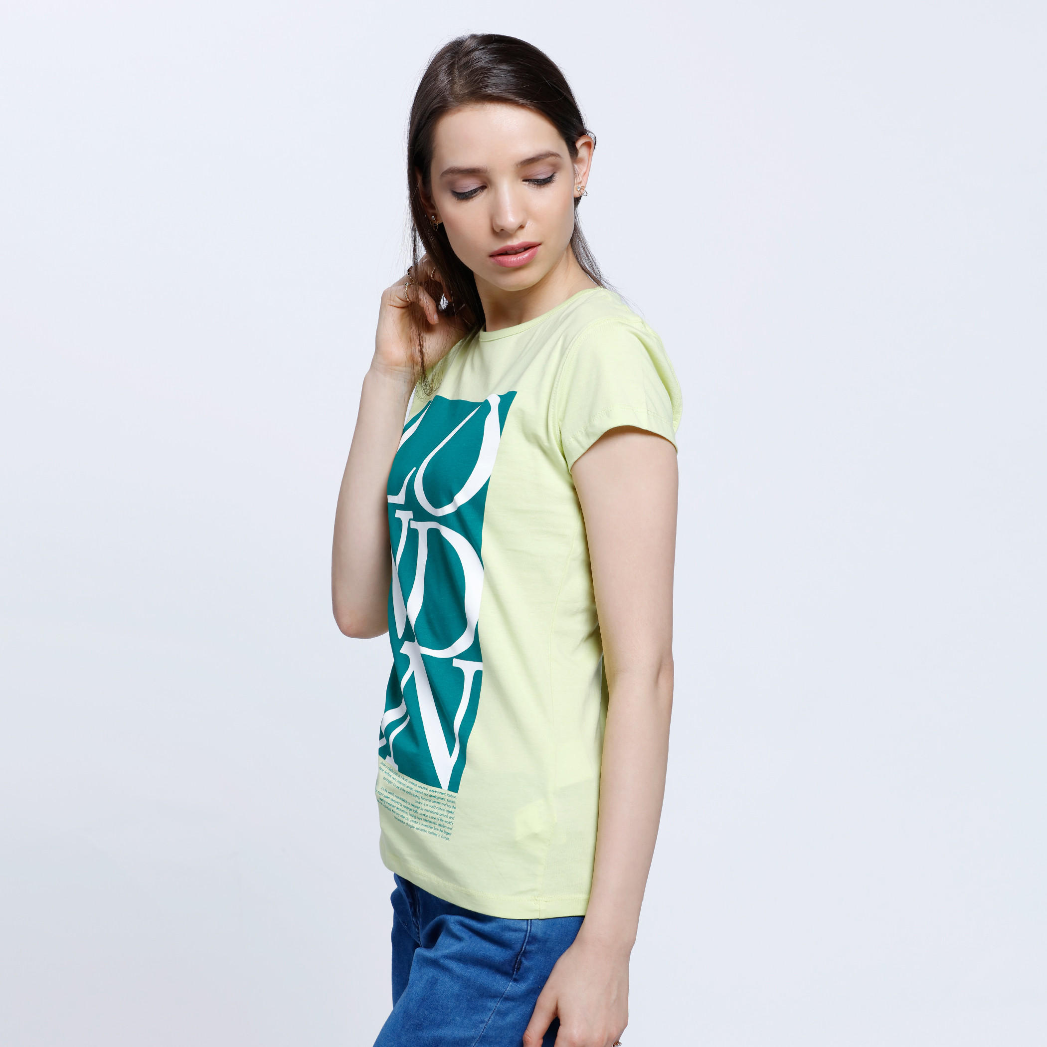 Printed Round Neck T-shirt-women-clothing-tshirts-image-3