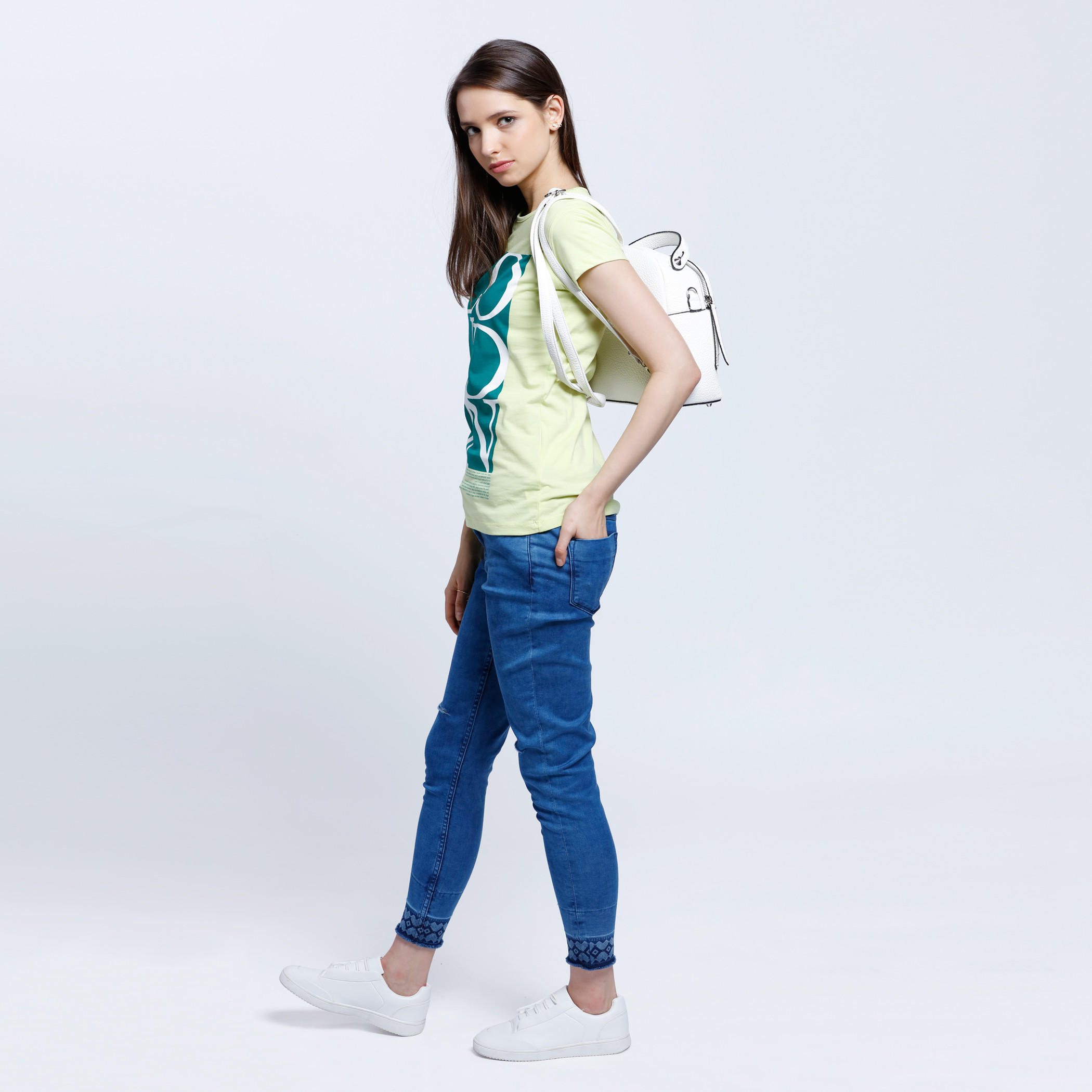 Printed Round Neck T-shirt-women-clothing-tshirts-image-5