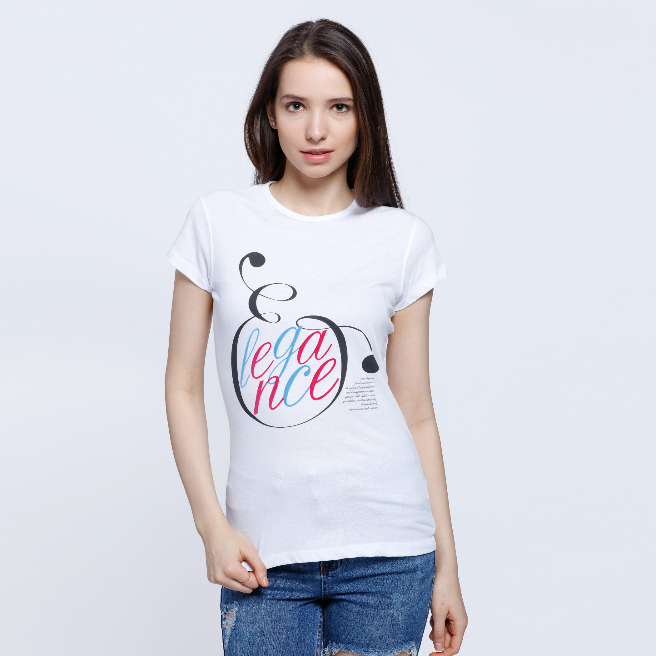 Printed T-Shirt with Short Sleeves-women-clothing-tshirts-image-1