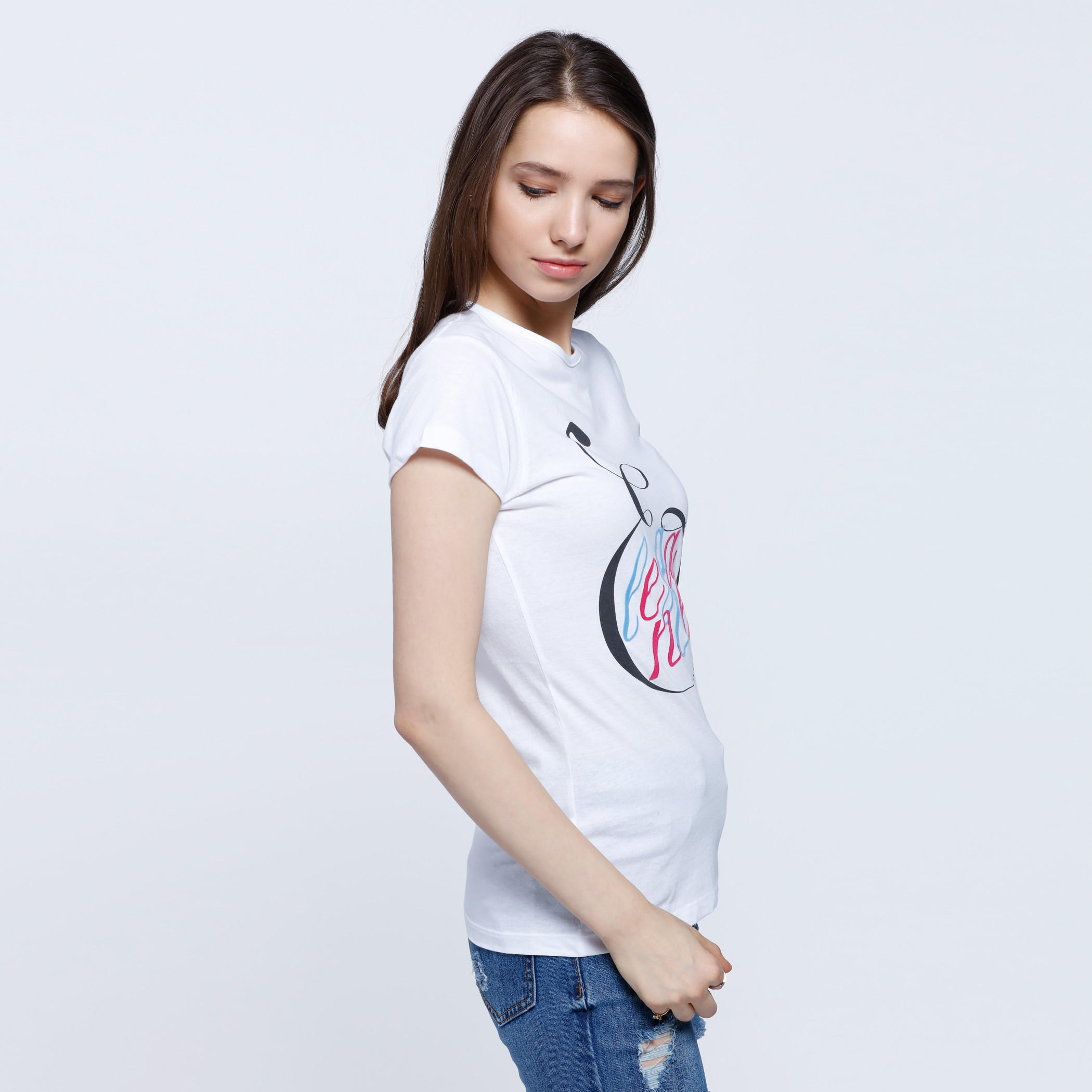 Printed T-Shirt with Short Sleeves-women-clothing-tshirts-image-3