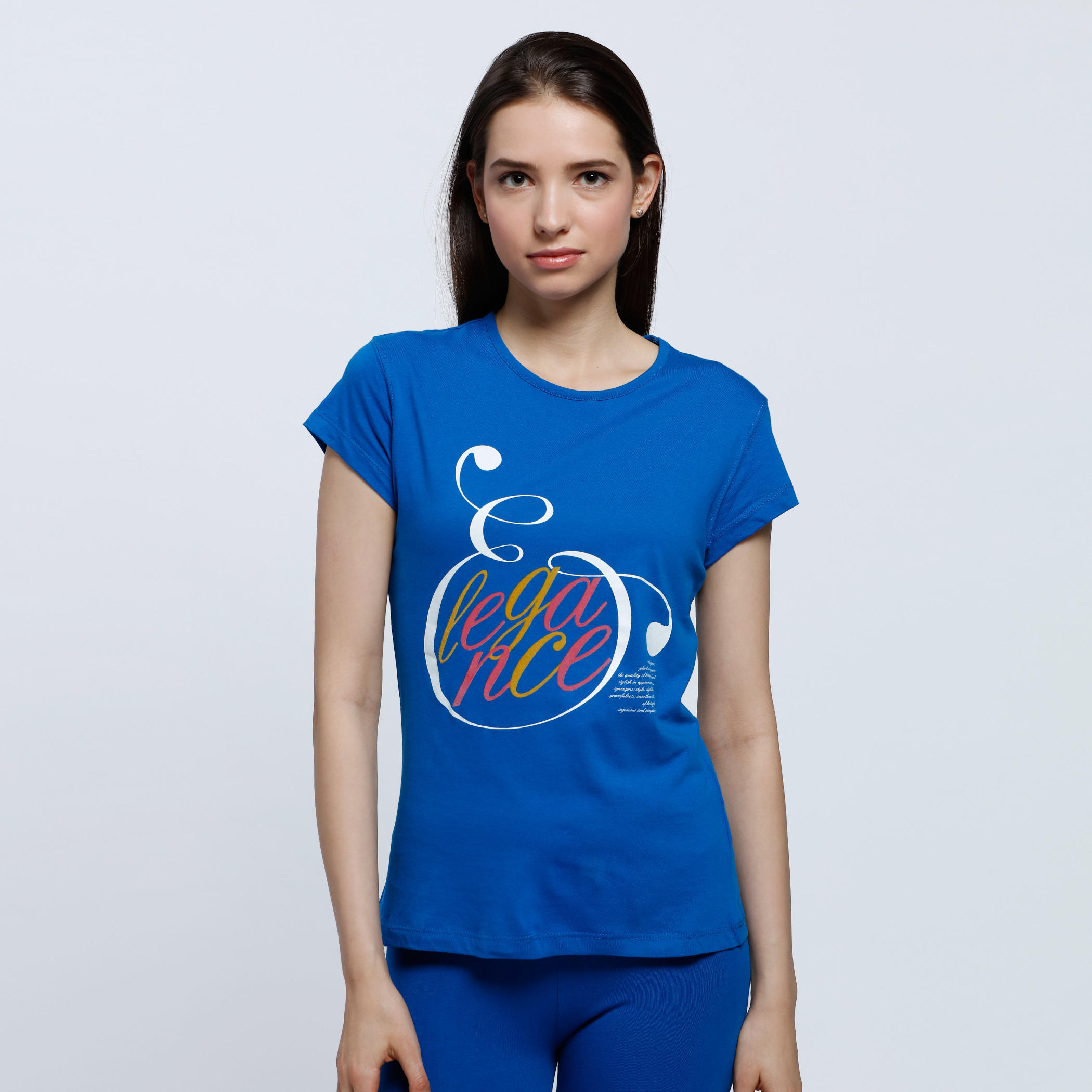 Graphic Print T-Shirt with Round Neck and Short Sleeves-women-clothing-tshirts-image-1
