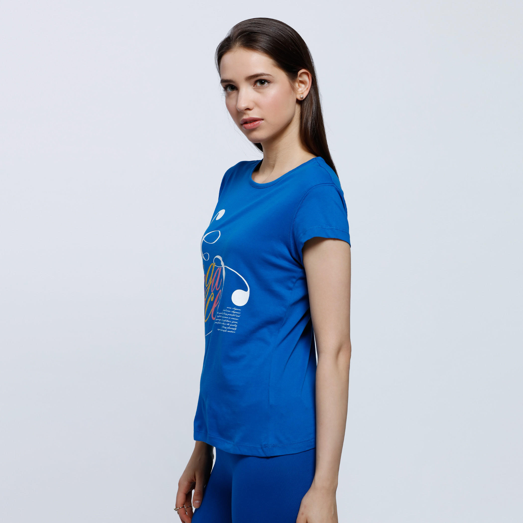 Graphic Print T-Shirt with Round Neck and Short Sleeves-women-clothing-tshirts-image-3