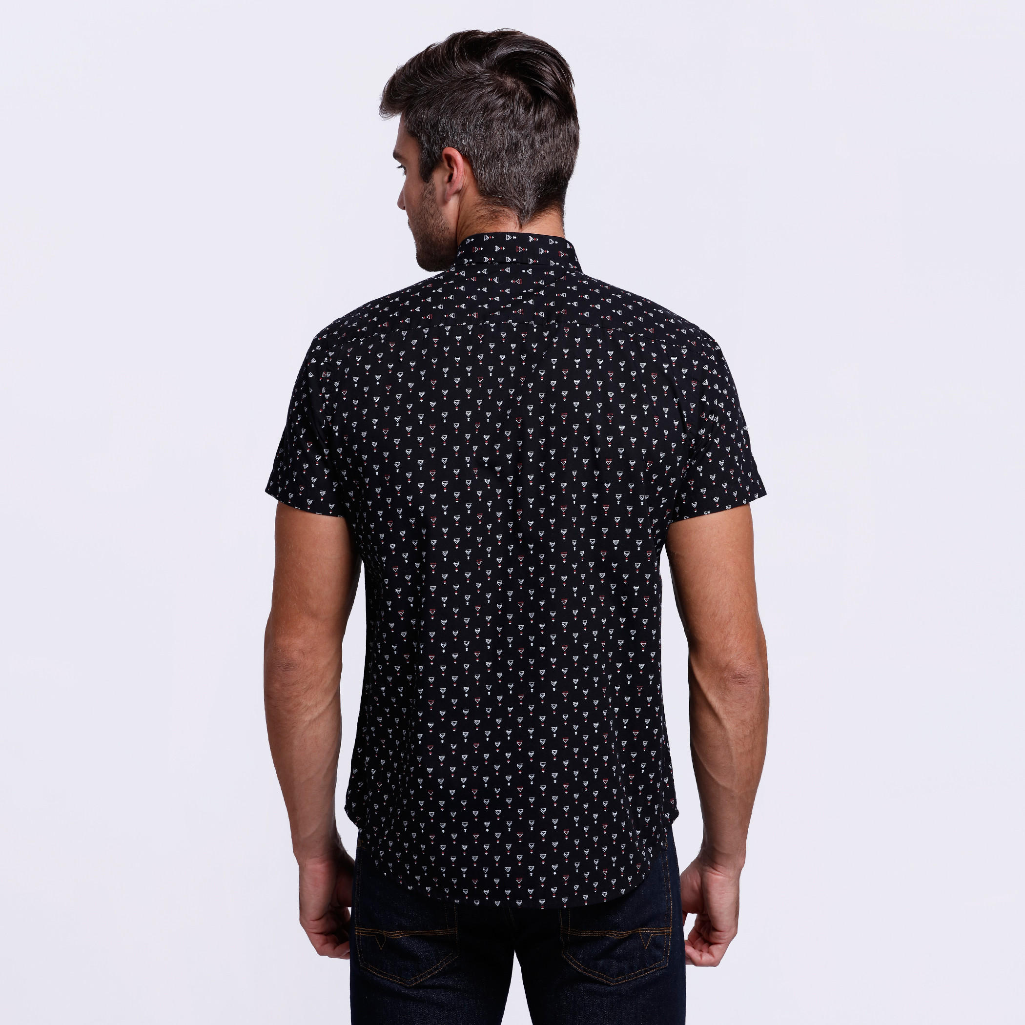 Printed Shirt with Complete Placket and Short Sleeves-men-clothing-shirts-image-2