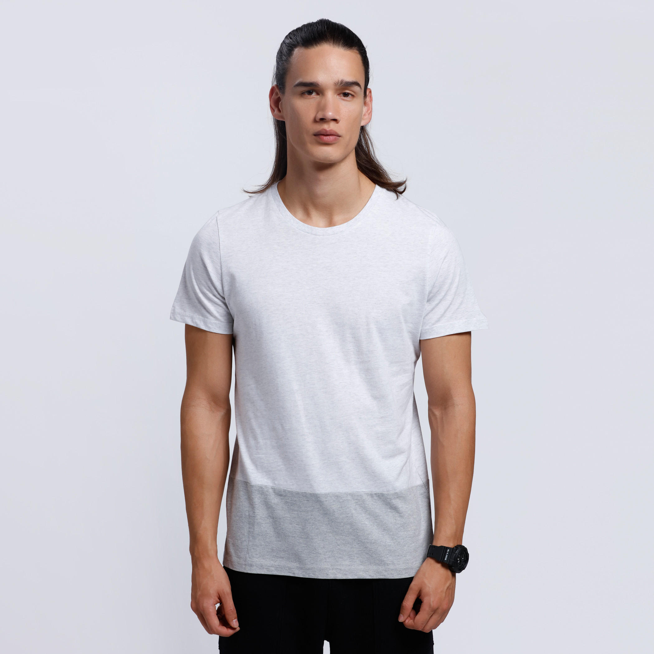 Round Neck T-Shirt with Short Sleeves-men-clothing-tshirtsandpolos-tshirts-image-1