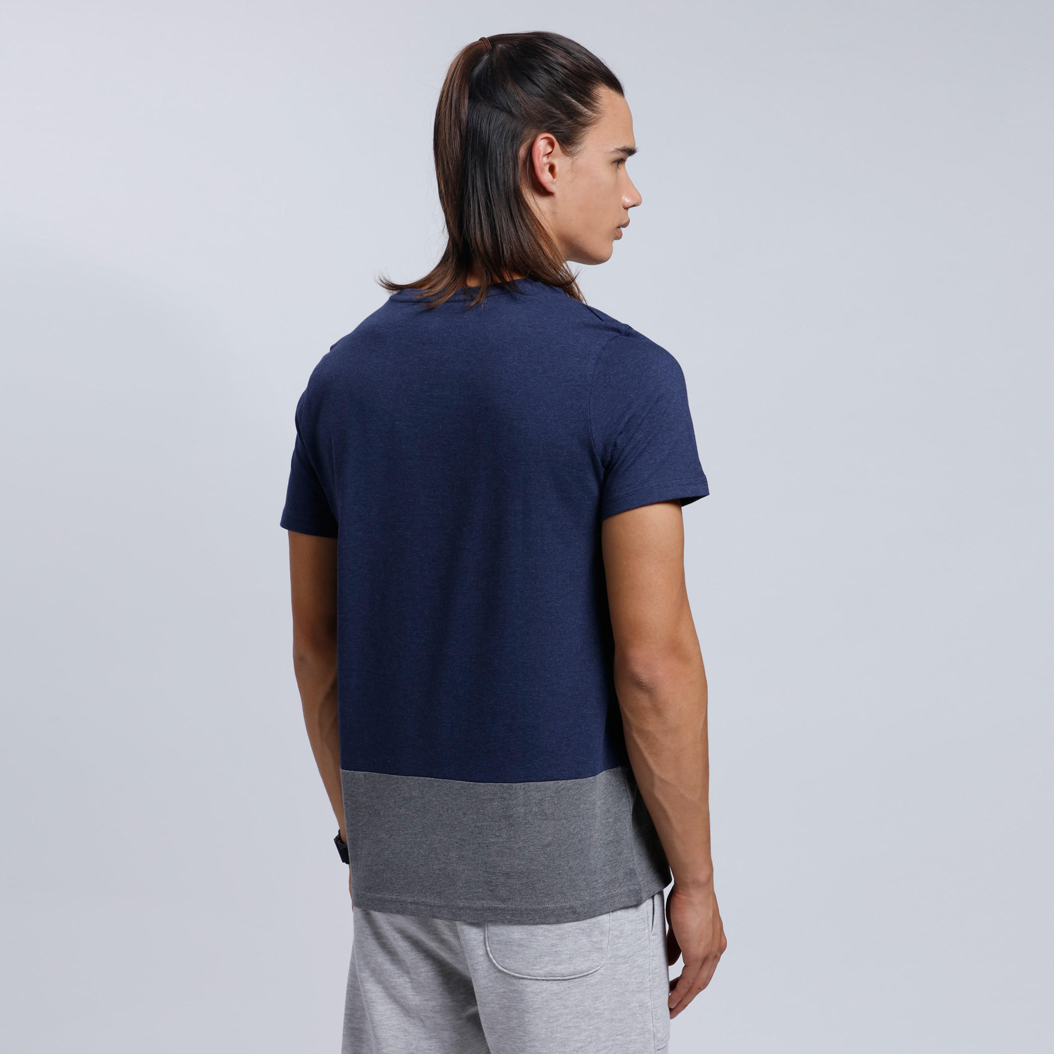 Organic Cotton Round Neck T-shirt with Short Sleeves-men-clothing-tshirtsandpolos-tshirts-image-2