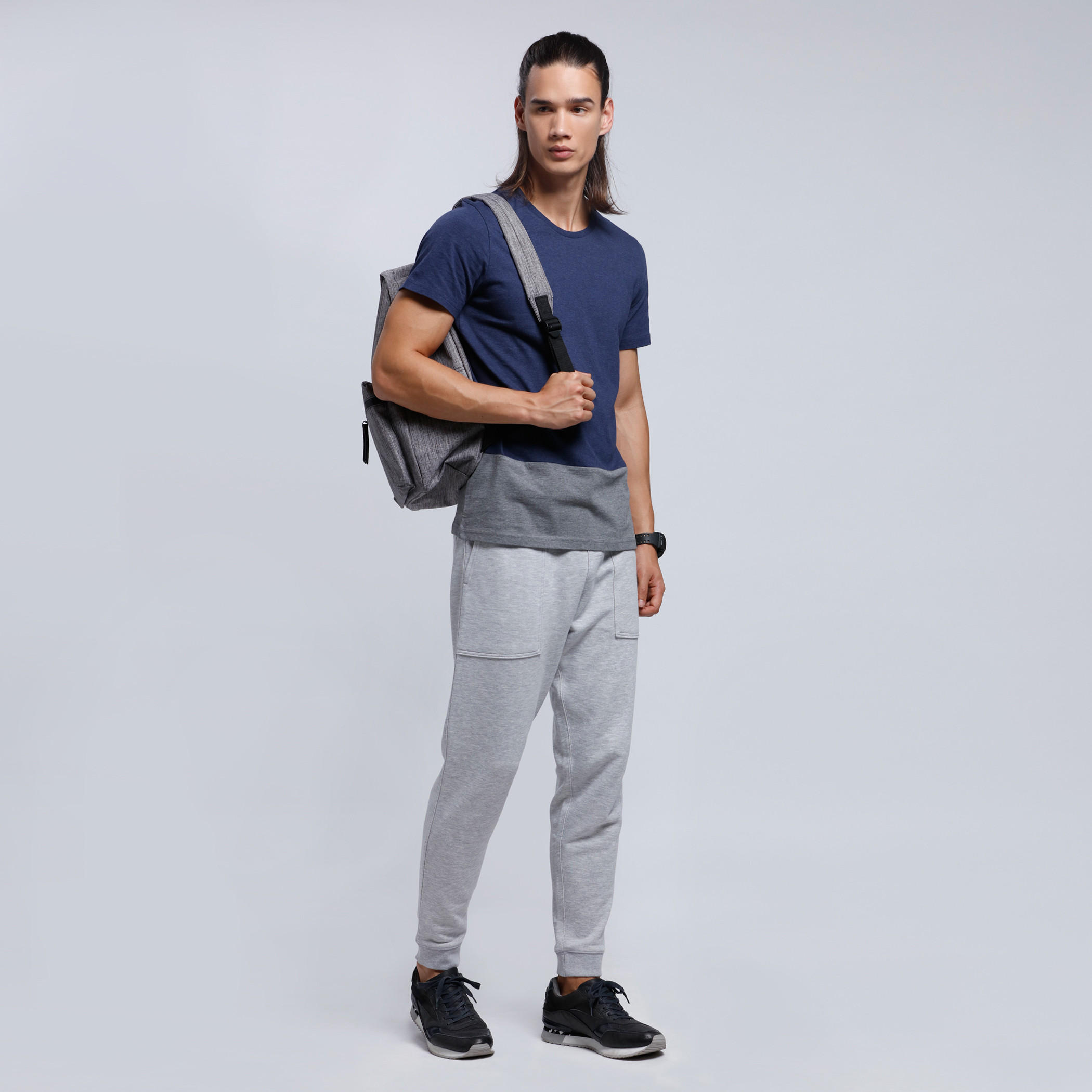 Organic Cotton Round Neck T-shirt with Short Sleeves-men-clothing-tshirtsandpolos-tshirts-image-5