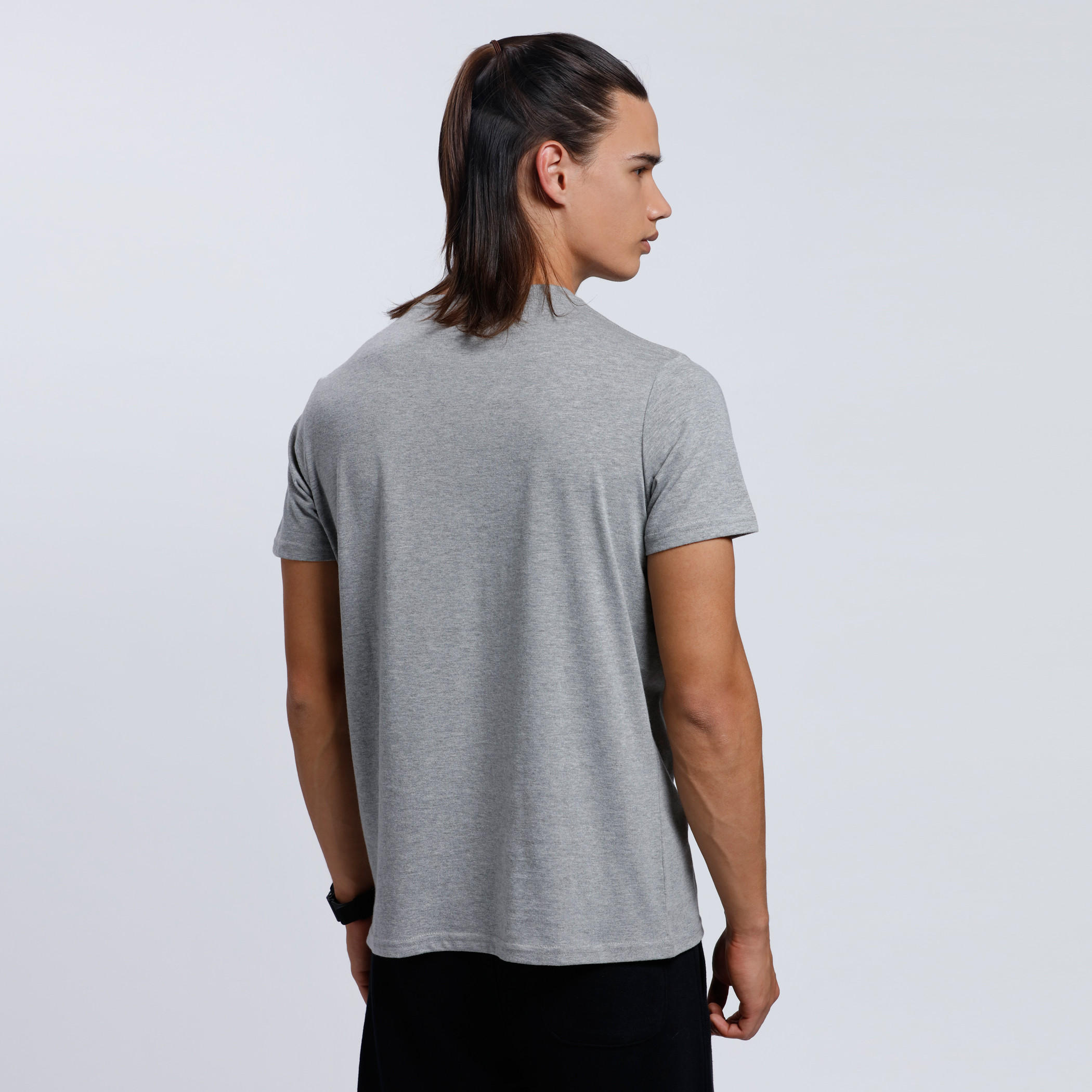 Round Neck T-Shirt with Short Sleeves-men-clothing-tshirtsandpolos-tshirts-image-2