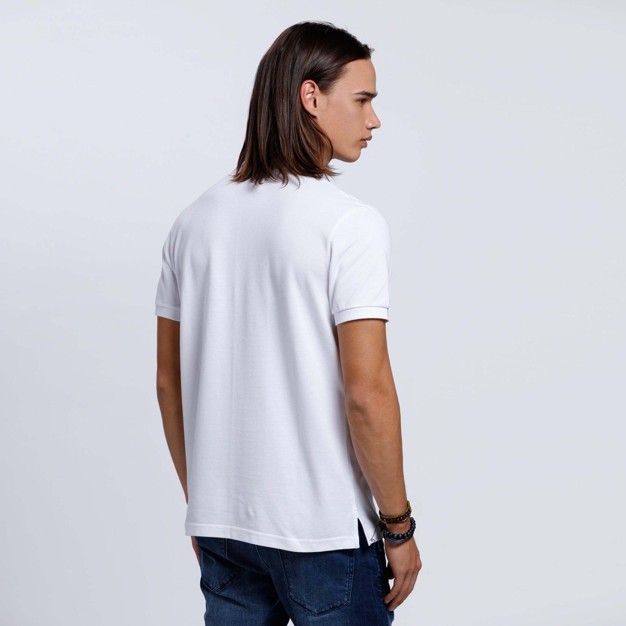 Polo Neck T-Shirt with Short Sleeves-men-clothing-tshirtsandpolos-polos-image-2