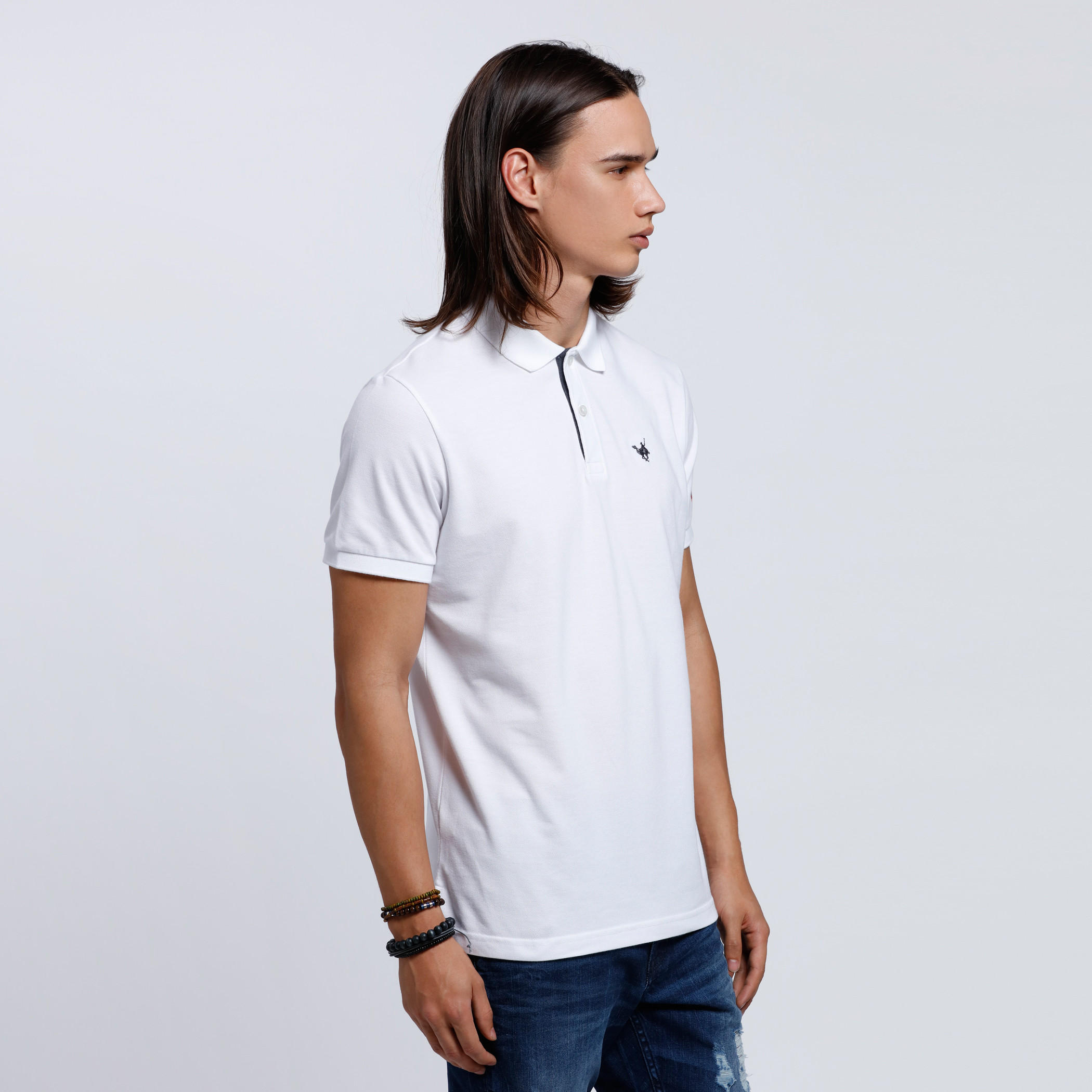 Polo Neck T-Shirt with Short Sleeves-men-clothing-tshirtsandpolos-polos-image-3