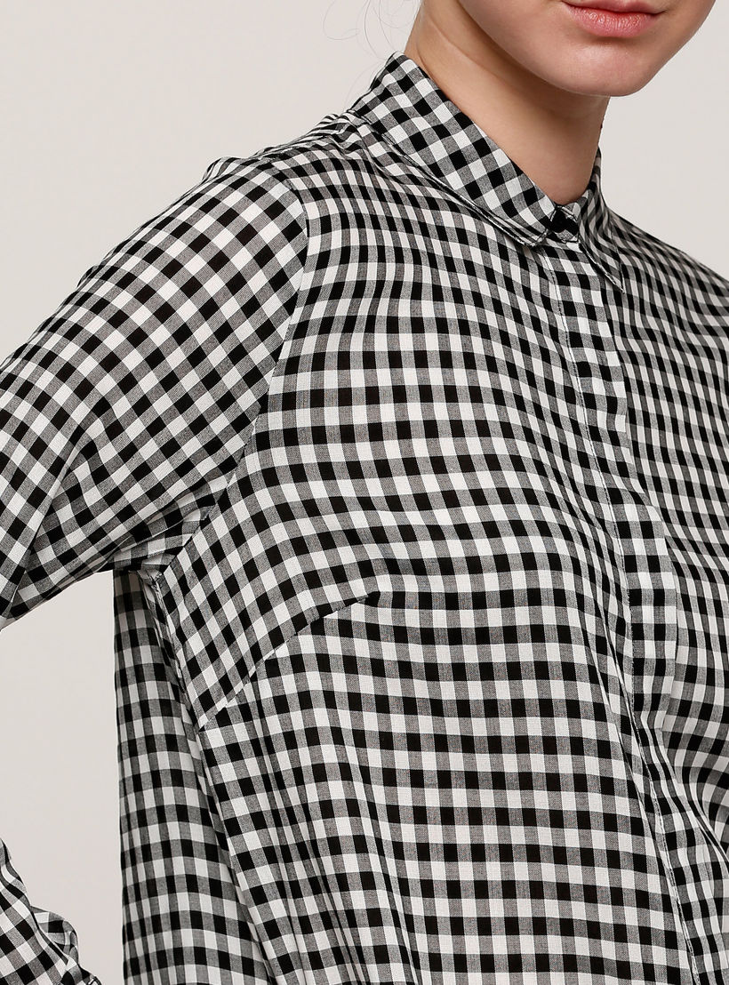 قميص كاروهات طويل بأكمام طويلة وجيب-women-clothing-shirtsandblouses-shirts-image-4