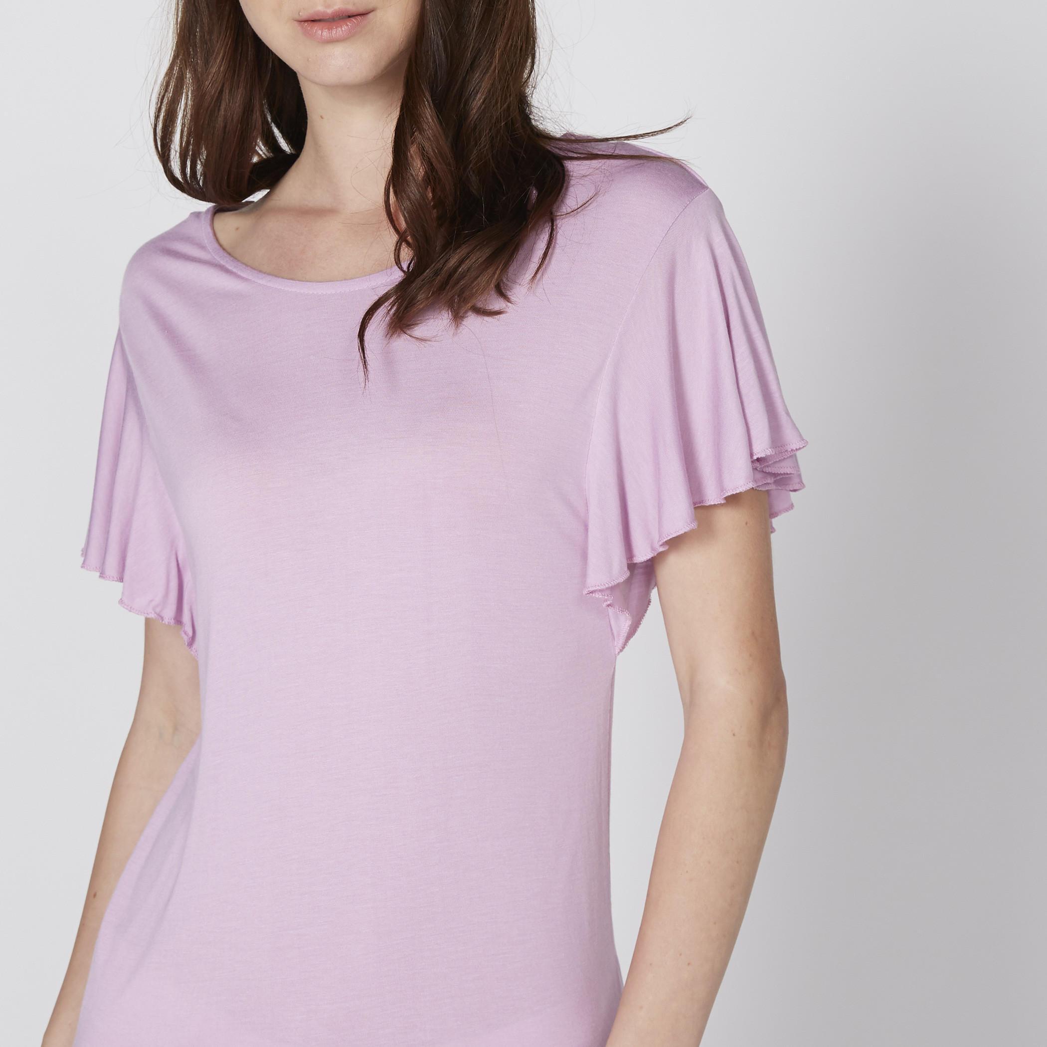 Round Neck Top with Short Sleeves-women-clothing-shirtsandblouses-blouses-image-2