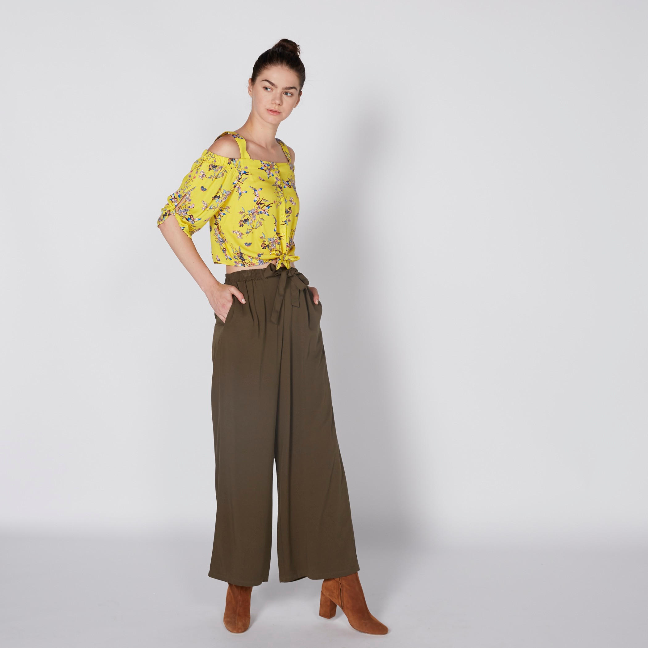 Full Length Palazzo Pants with Elasticised Waistband-women-clothing-bottoms-trousers-image-2