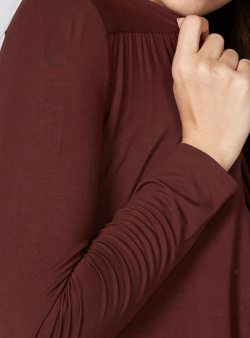 Open Front Shrug with Long Sleeves-women-winterwear-cardigansandjumpers-cardigans-image-3