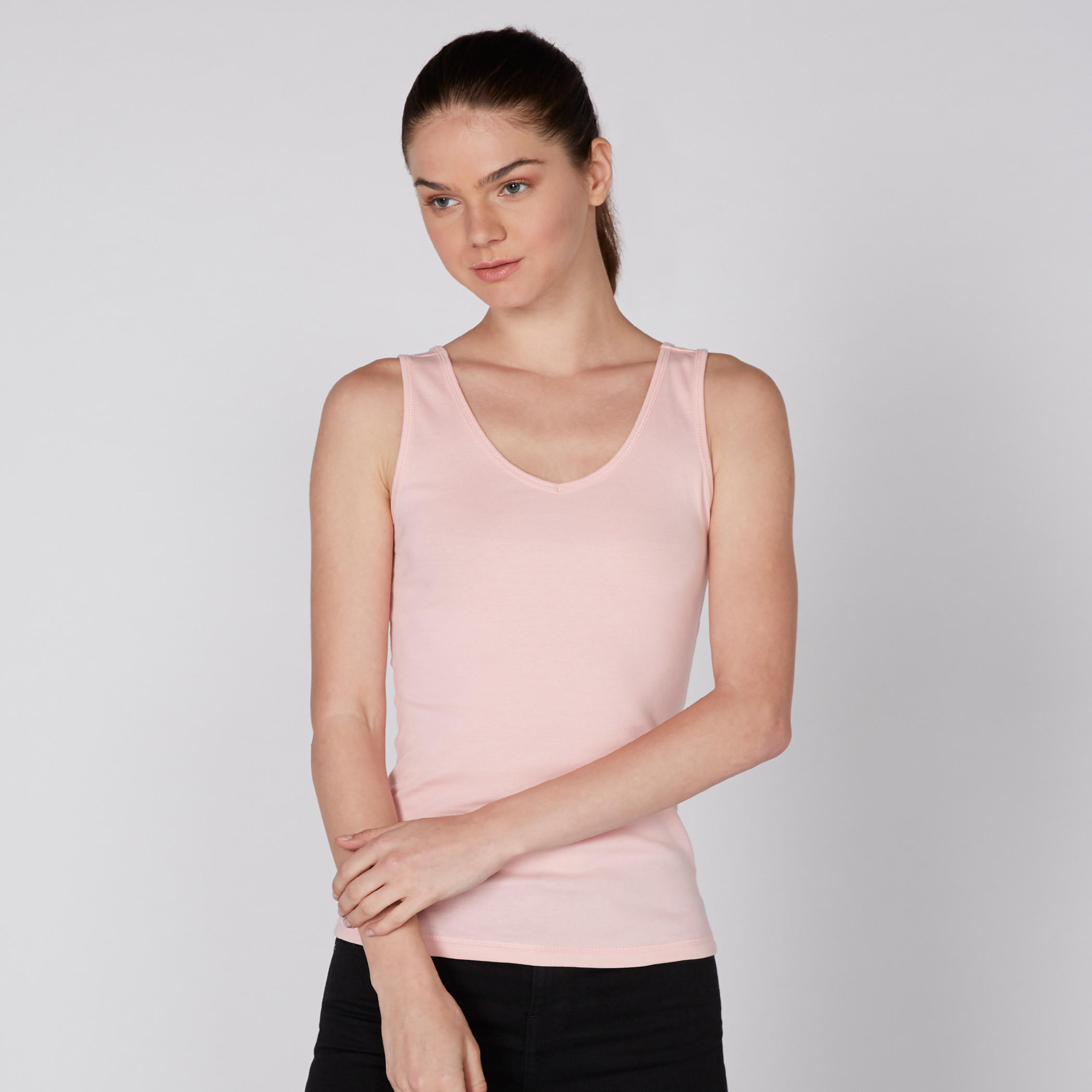 سترة فيست دون أكمام بياقة V-women-clothing-shirtsandblouses-blouses-image-1