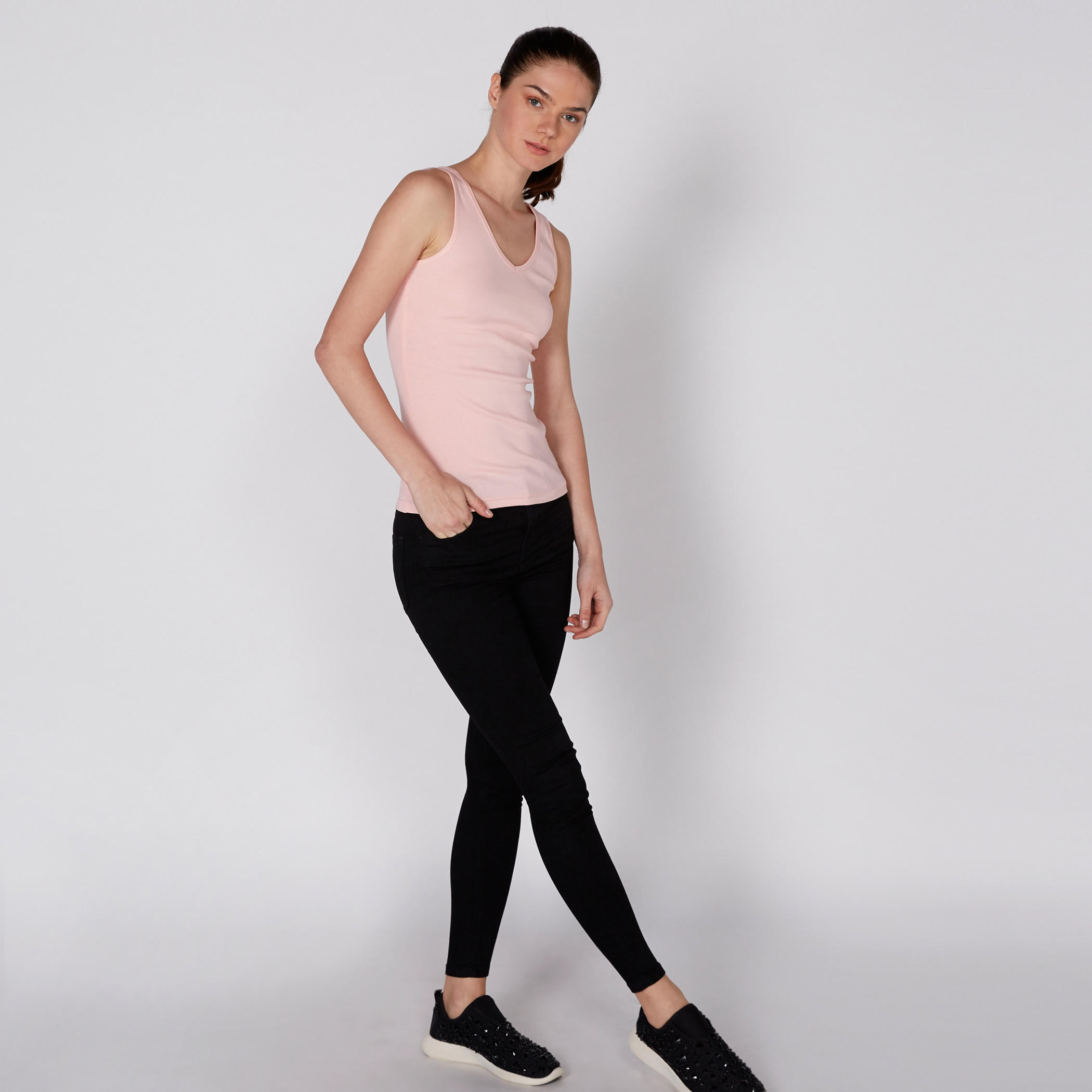 سترة فيست دون أكمام بياقة V-women-clothing-shirtsandblouses-blouses-image-2