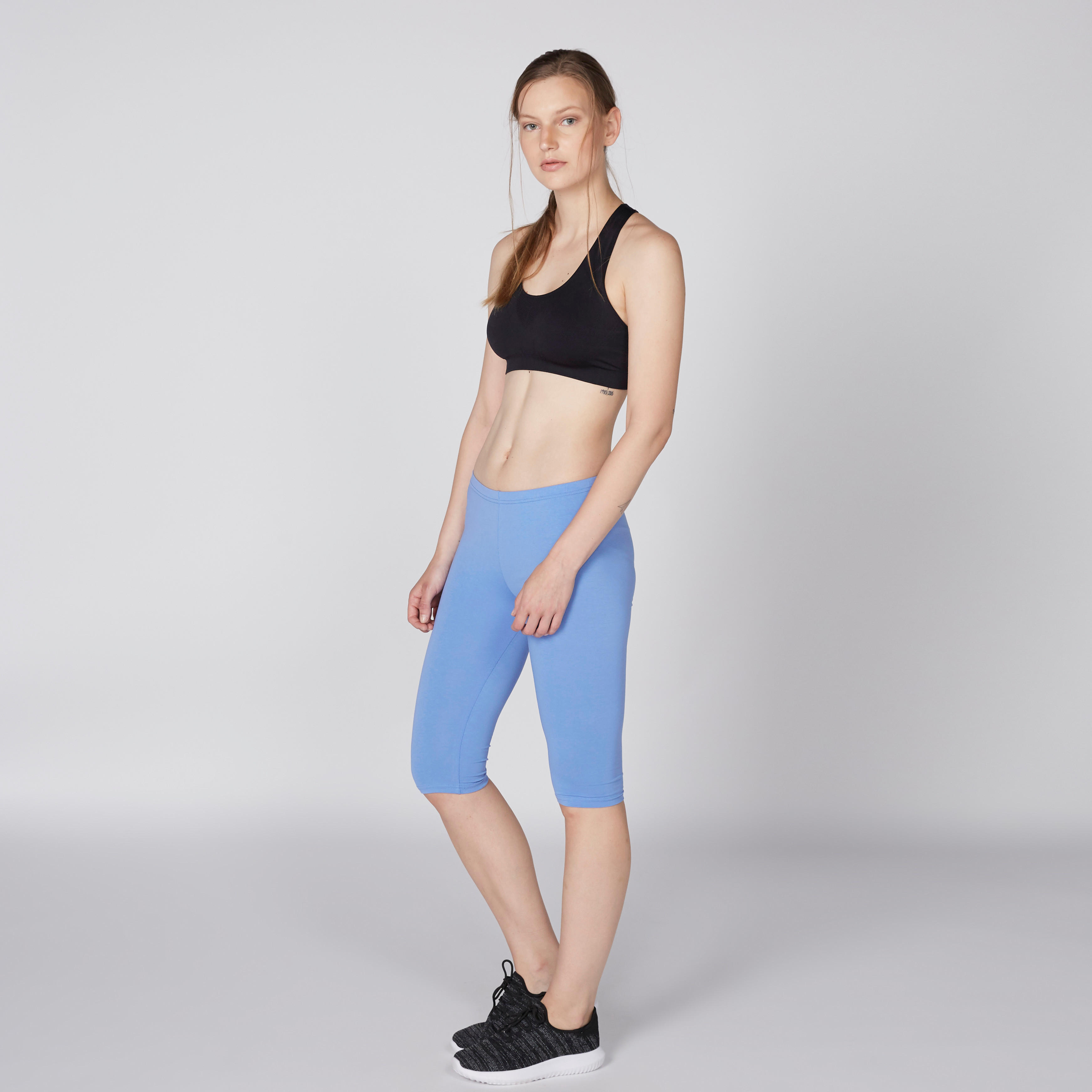 بنطال ليقنز بطول 3/4 وخصر مطاطي-women-clothing-bottoms-leggings-image-2