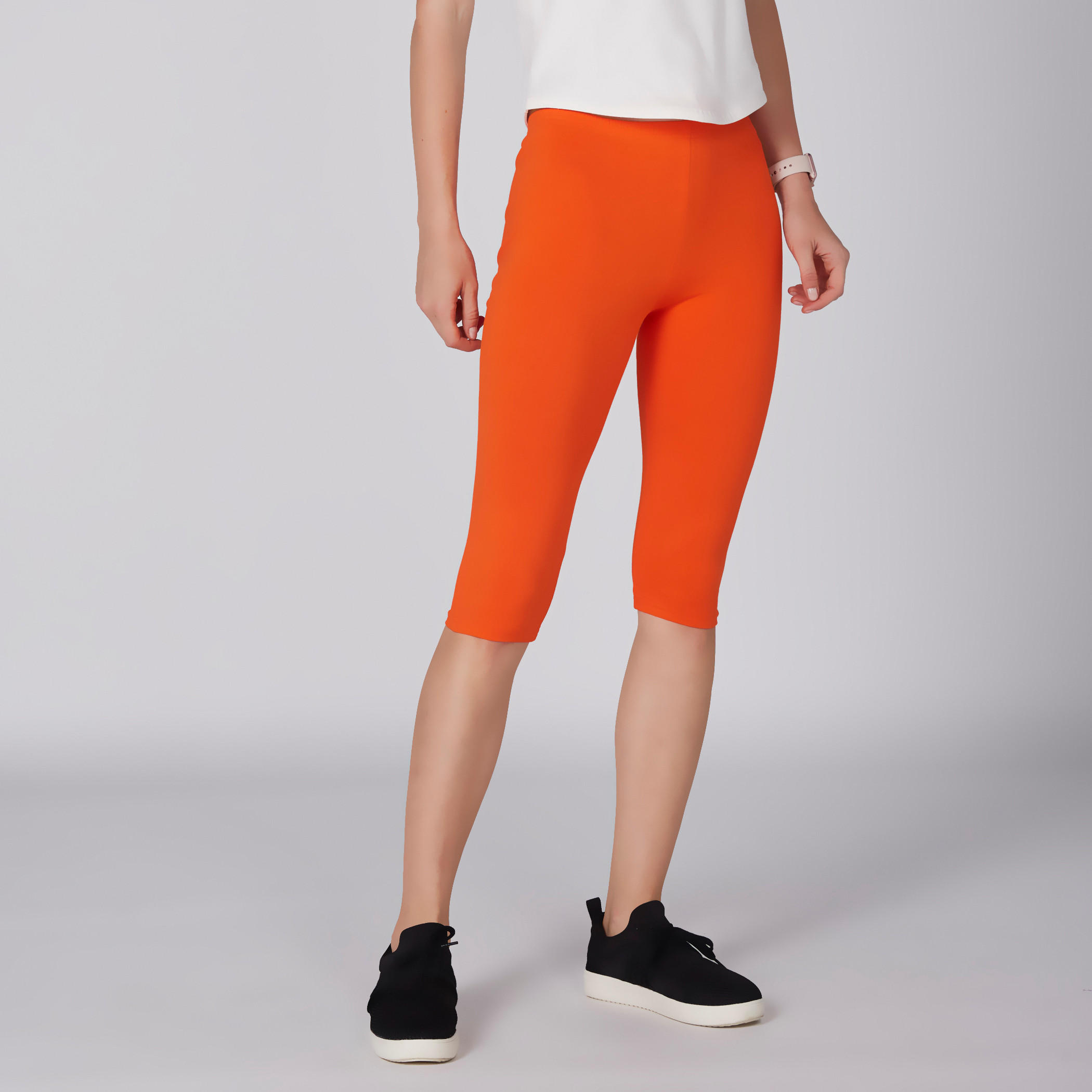 بنطال ليقنز بطول 3/4 وخصر مطاطي-women-clothing-bottoms-leggings-image-2