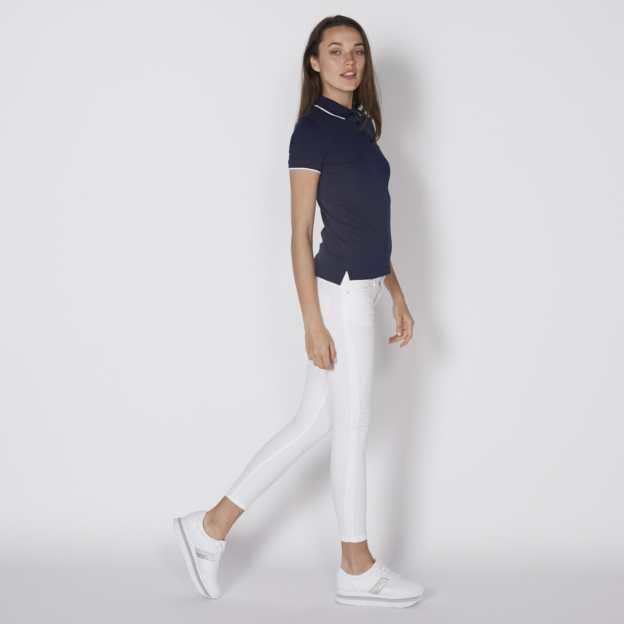 تيشيرت بياقة بولو وأكمام قصيرة-women-clothing-tshirts-image-2
