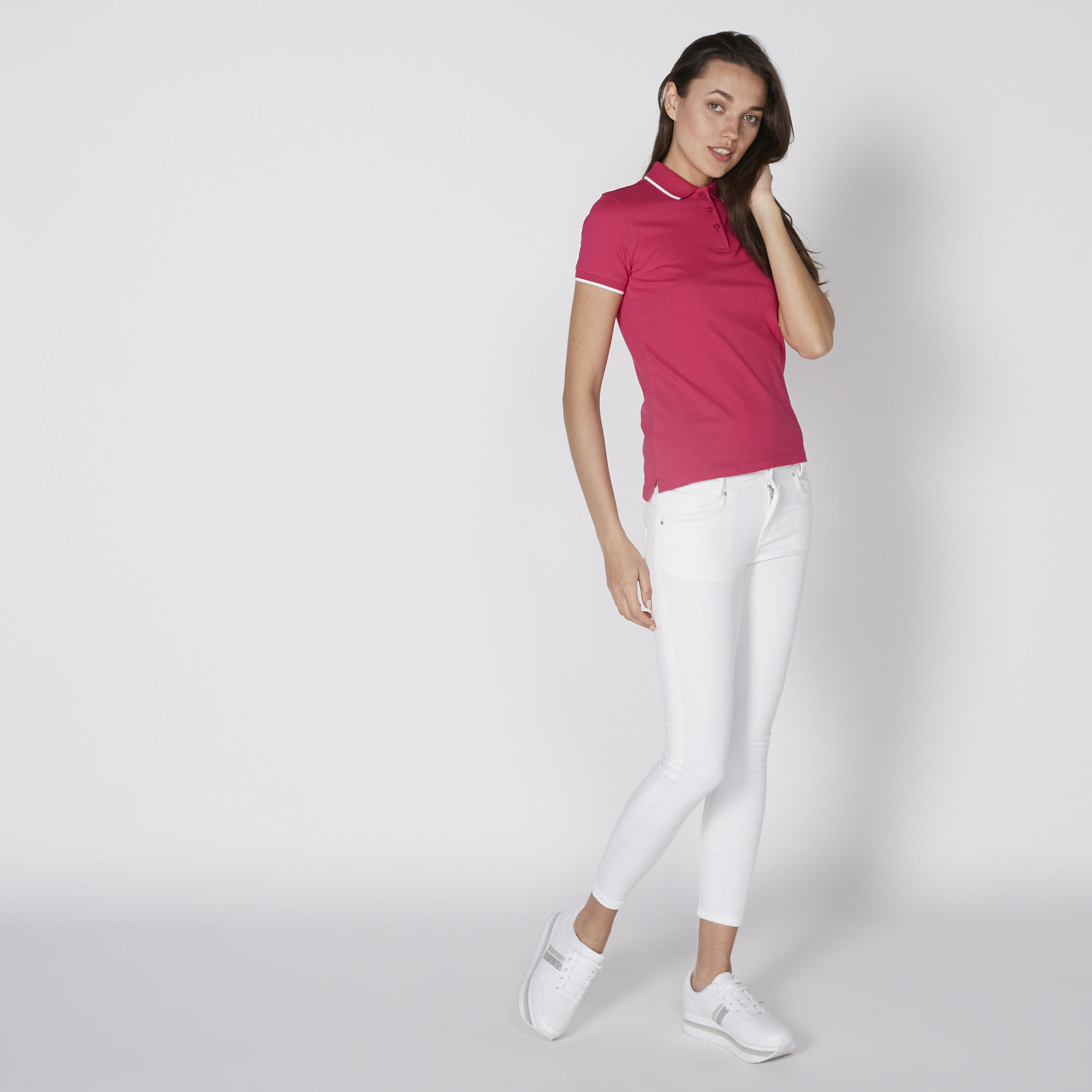 تيشيرت بياقة بولو وأكمام قصيرة-women-clothing-tshirts-image-2