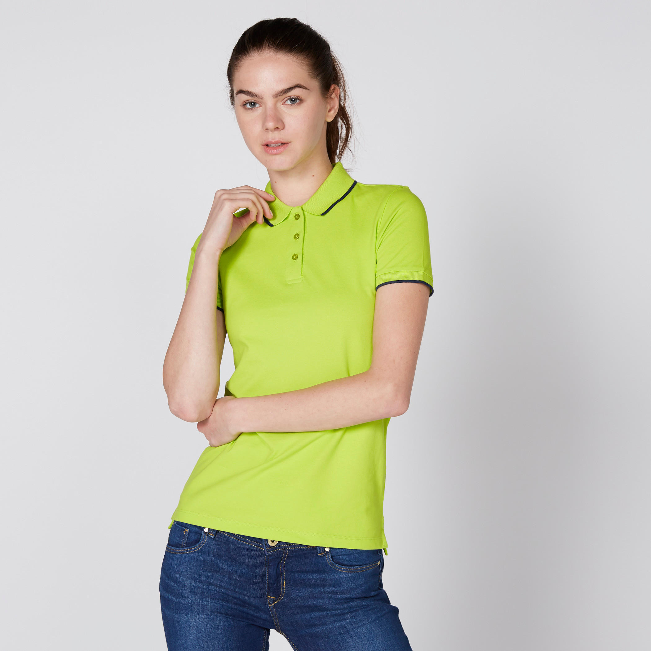 تيشيرت بياقة بولو وأكمام قصيرة-women-clothing-tshirts-image-1