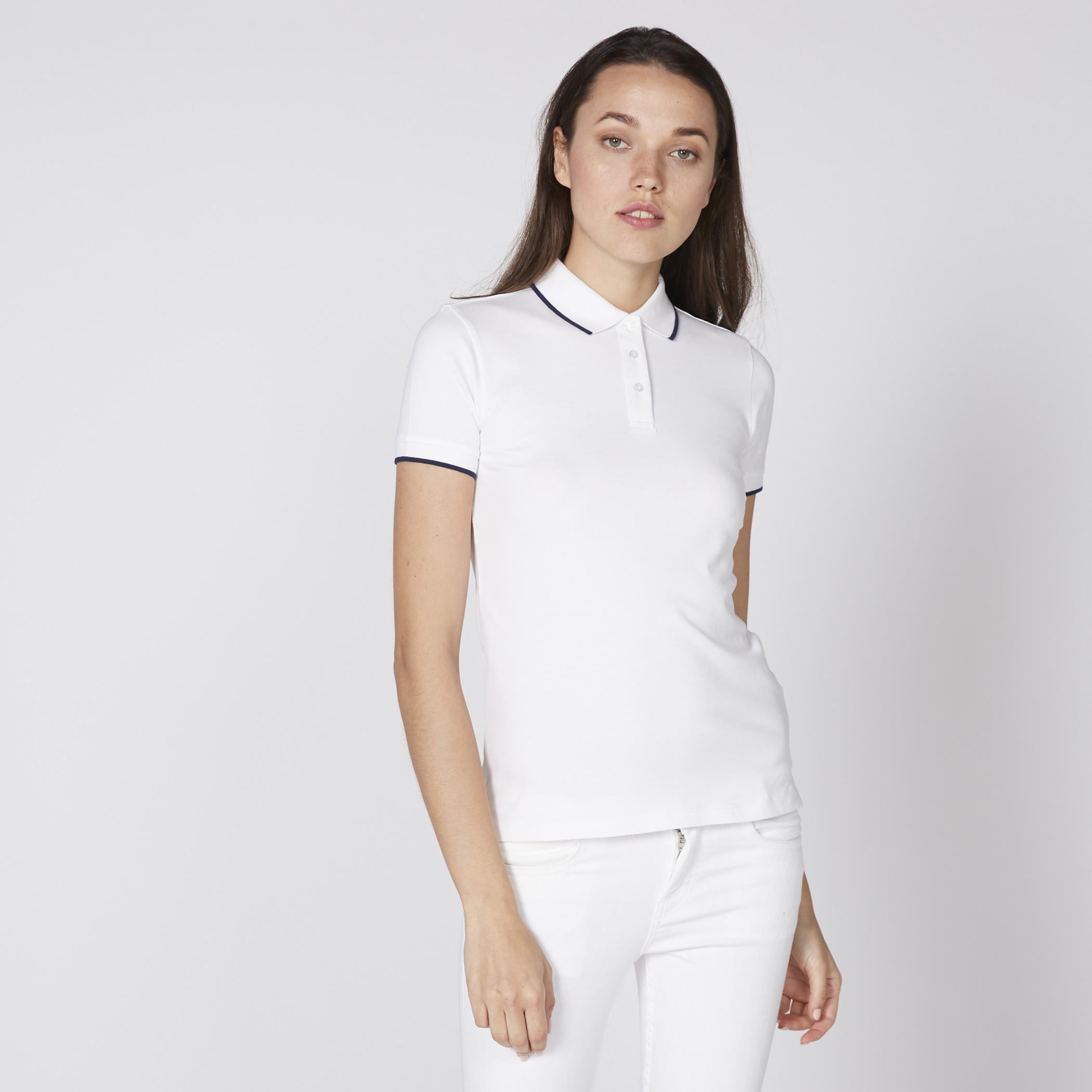 تيشيرت بياقة بولو وأكمام قصيرة-women-clothing-tshirts-image-1