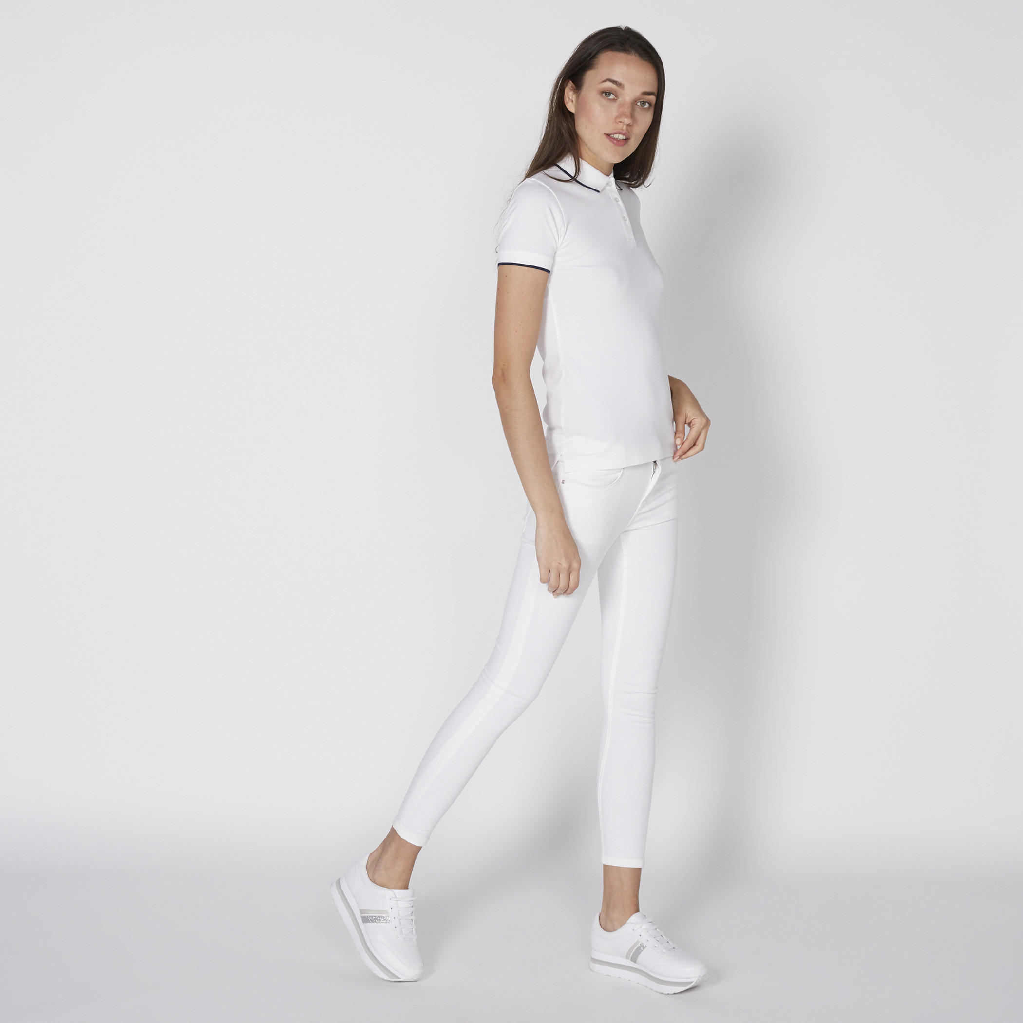 تيشيرت بياقة بولو وأكمام قصيرة-women-clothing-tshirts-image-2