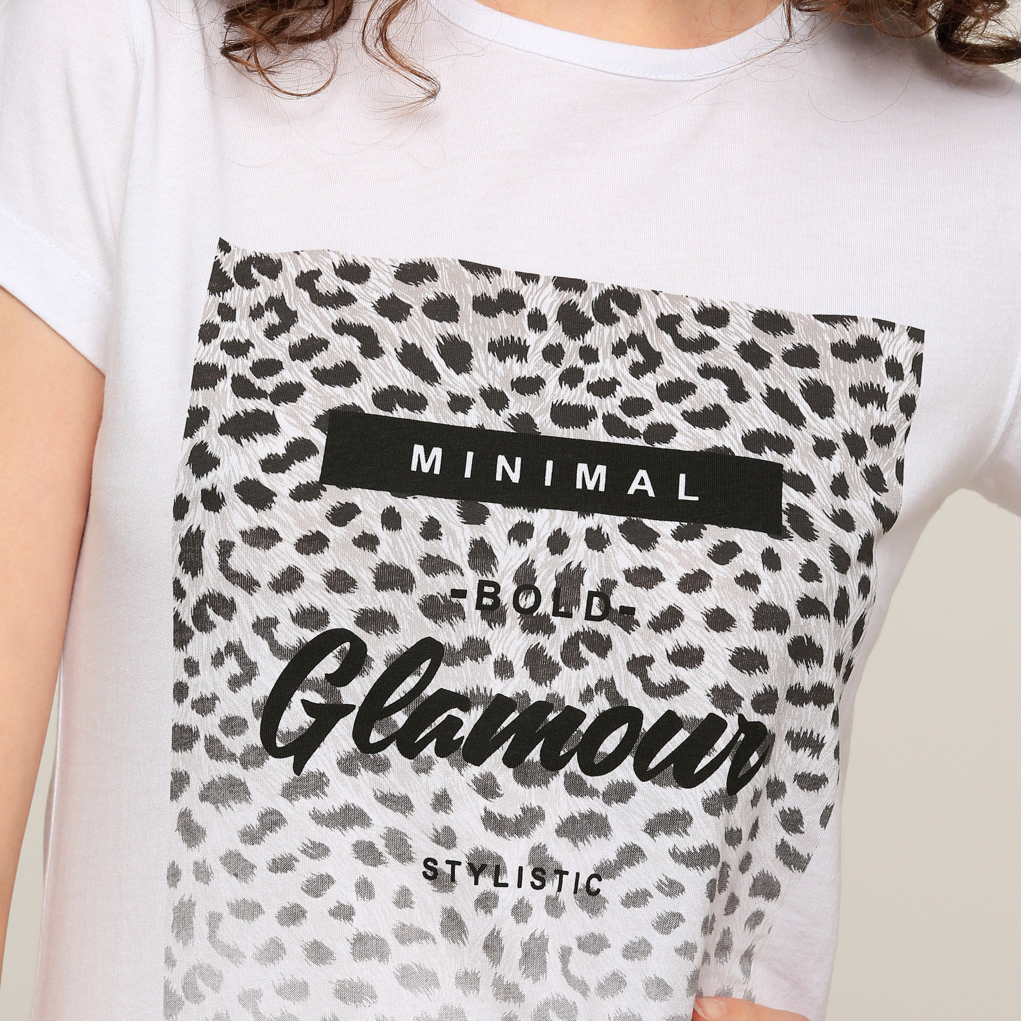Printed Round Neck T-Shirt with Short Sleeves-women-clothing-shirtsandblouses-blouses-image-4