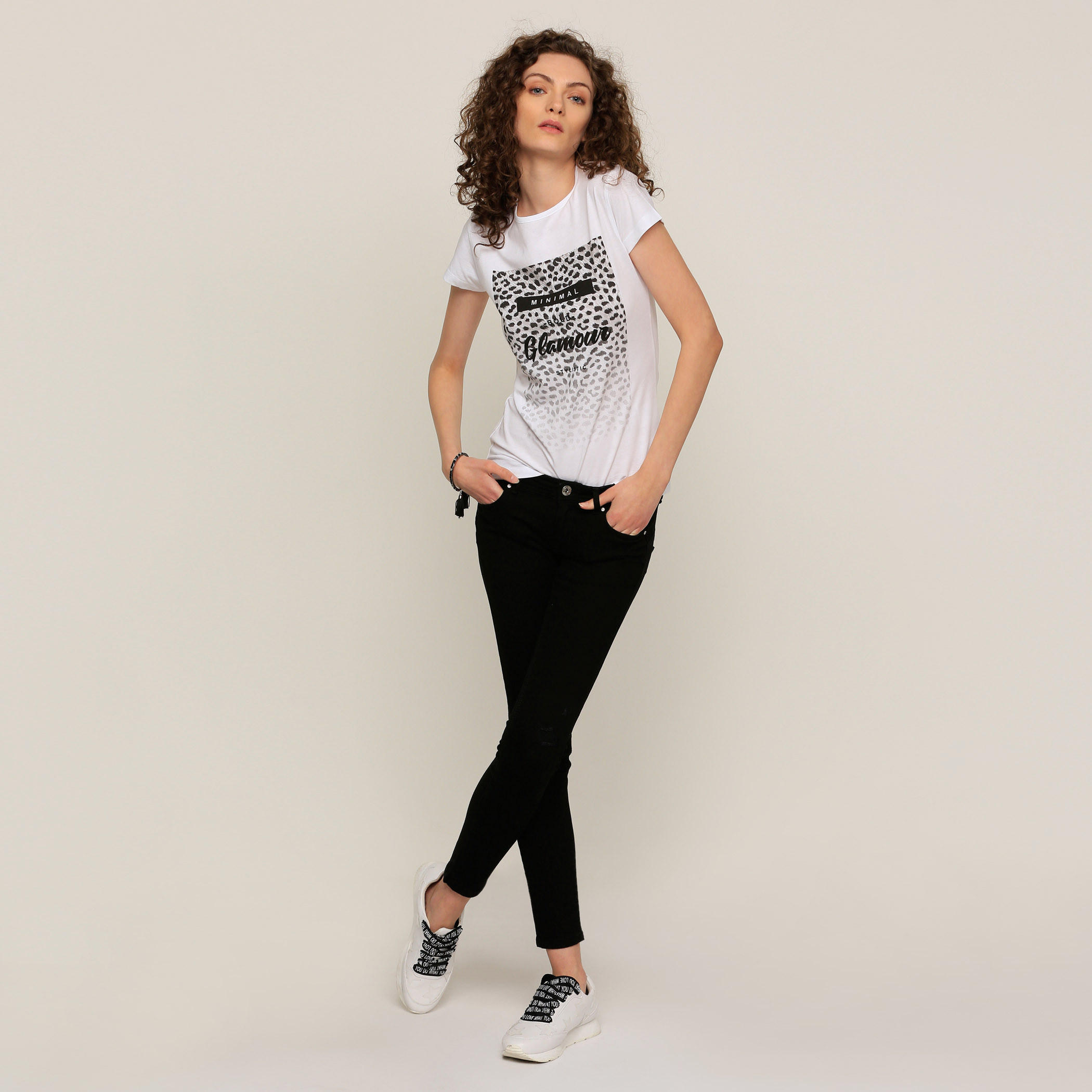 Printed Round Neck T-Shirt with Short Sleeves-women-clothing-shirtsandblouses-blouses-image-5