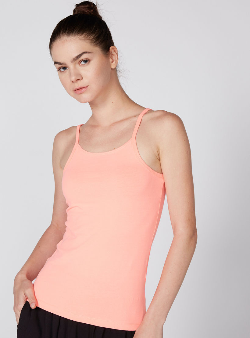 Spaghetti Strap Camisole with Scoop Neck-women-clothing-tshirts-image-1