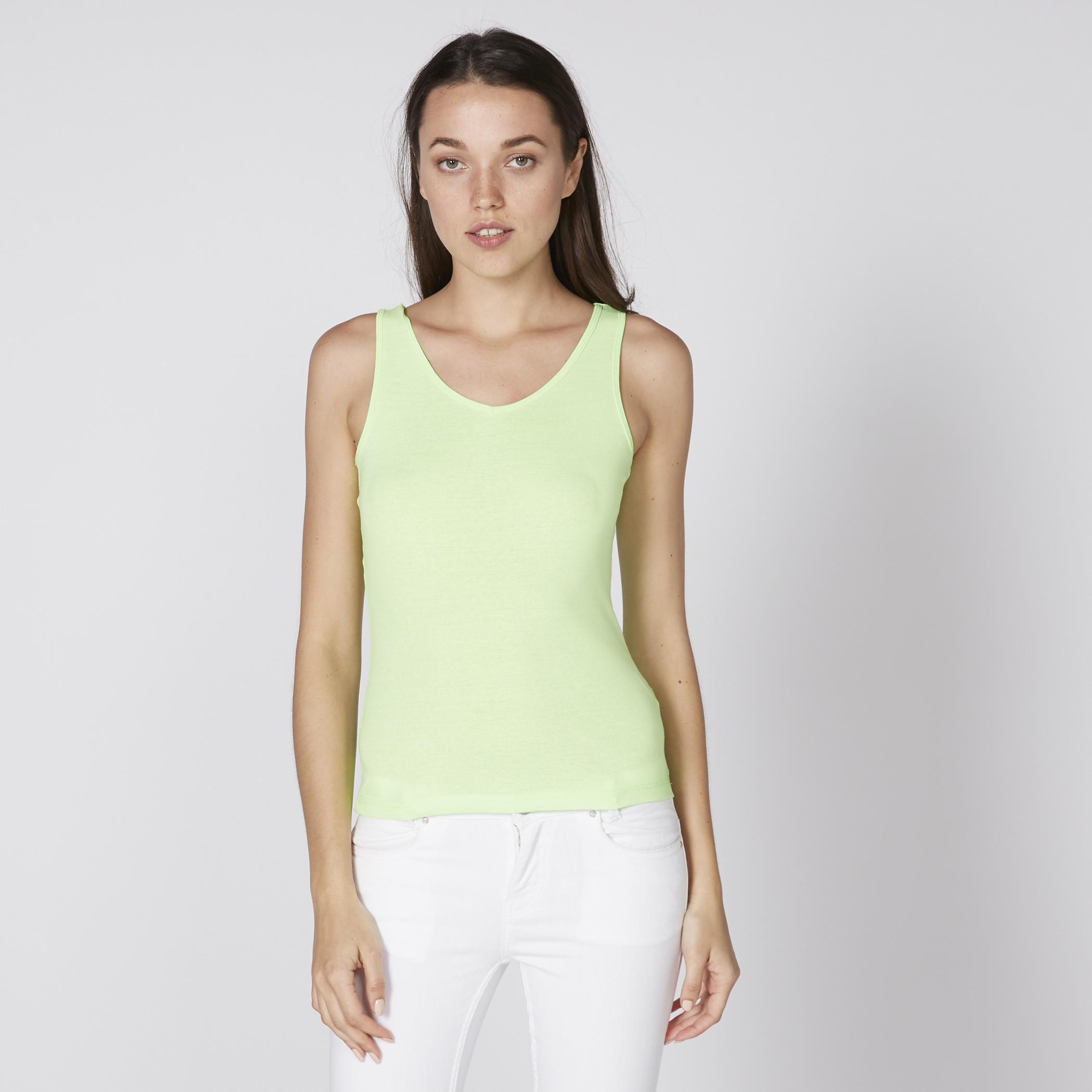 سترة فيست دون أكمام بياقة V-women-clothing-tshirts-image-1
