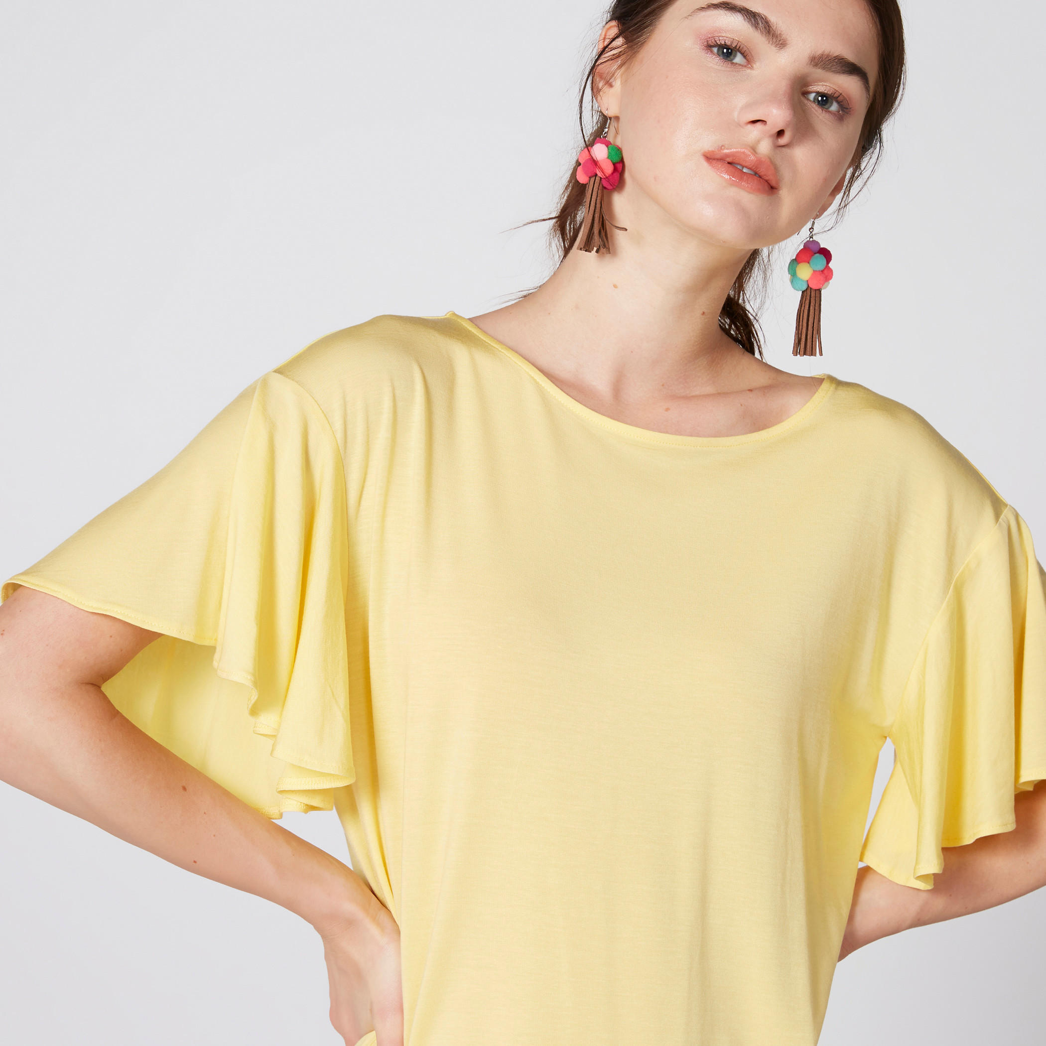 بلوزة بياقة مستديرة وأكمام واسعة-women-clothing-shirtsandblouses-blouses-image-4