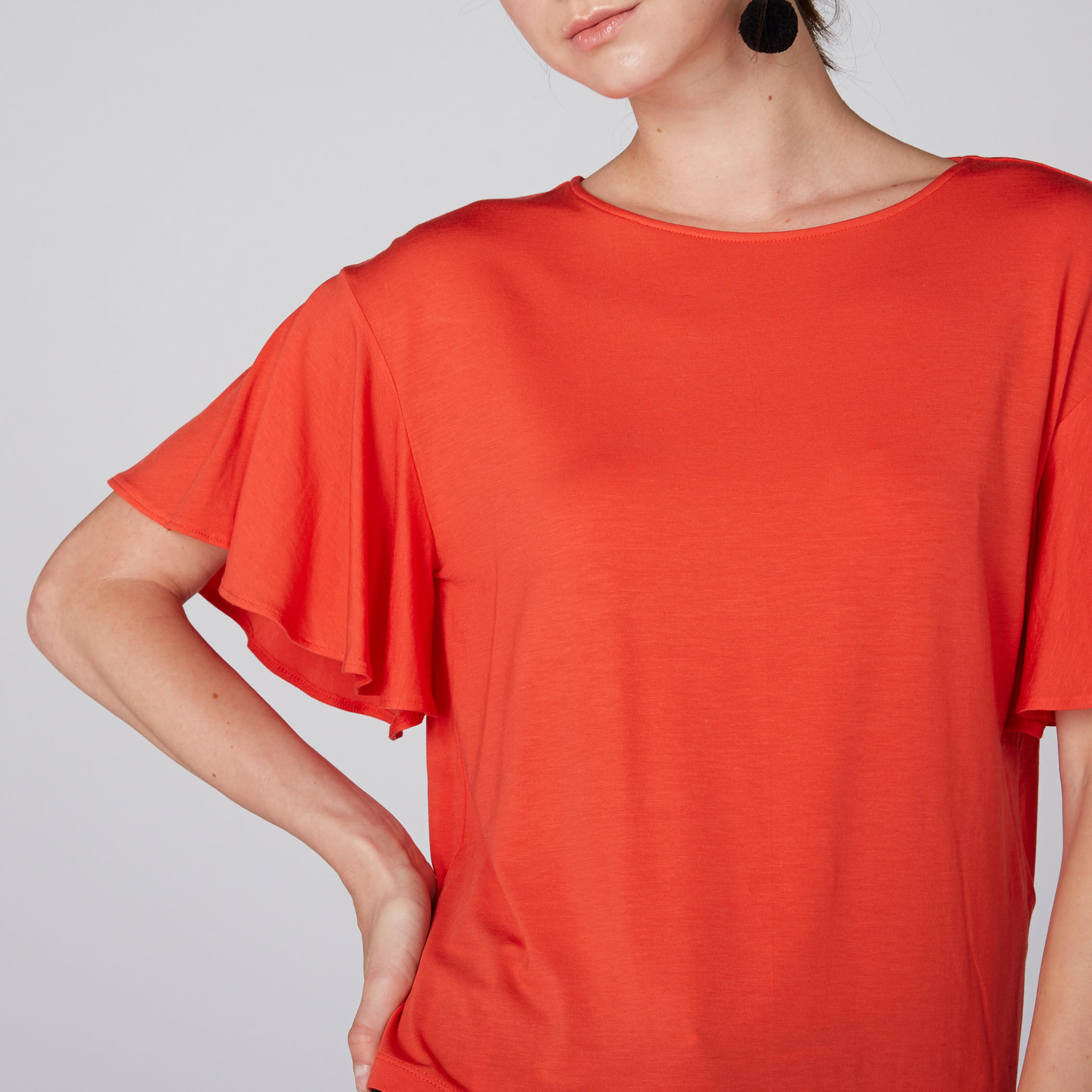 بلوزة بياقة مستديرة وأكمام واسعة-women-clothing-shirtsandblouses-blouses-image-3