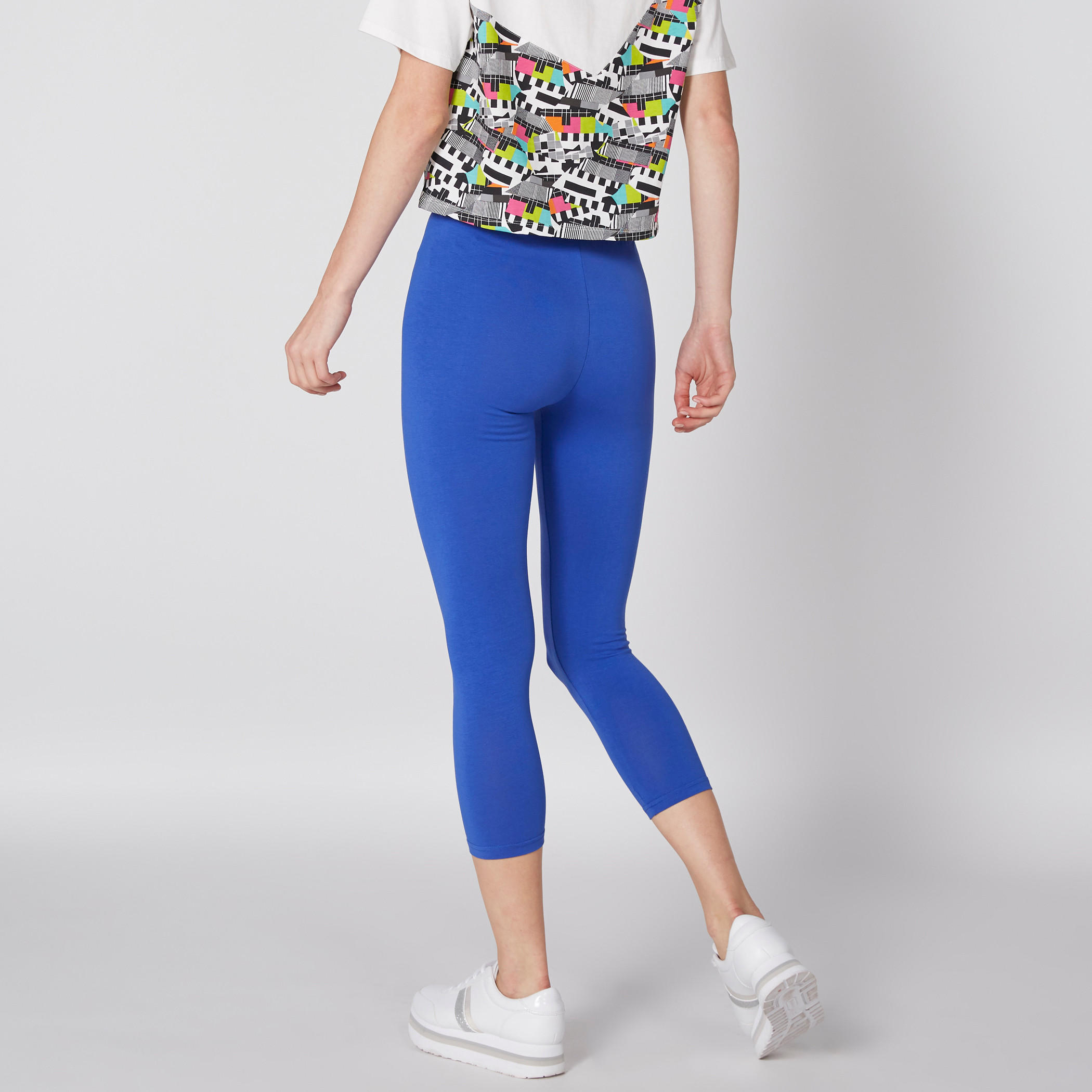 بنطال ليقنز محبوك بطول 3/4 وخصر مطاطي-women-clothing-bottoms-leggings-image-4