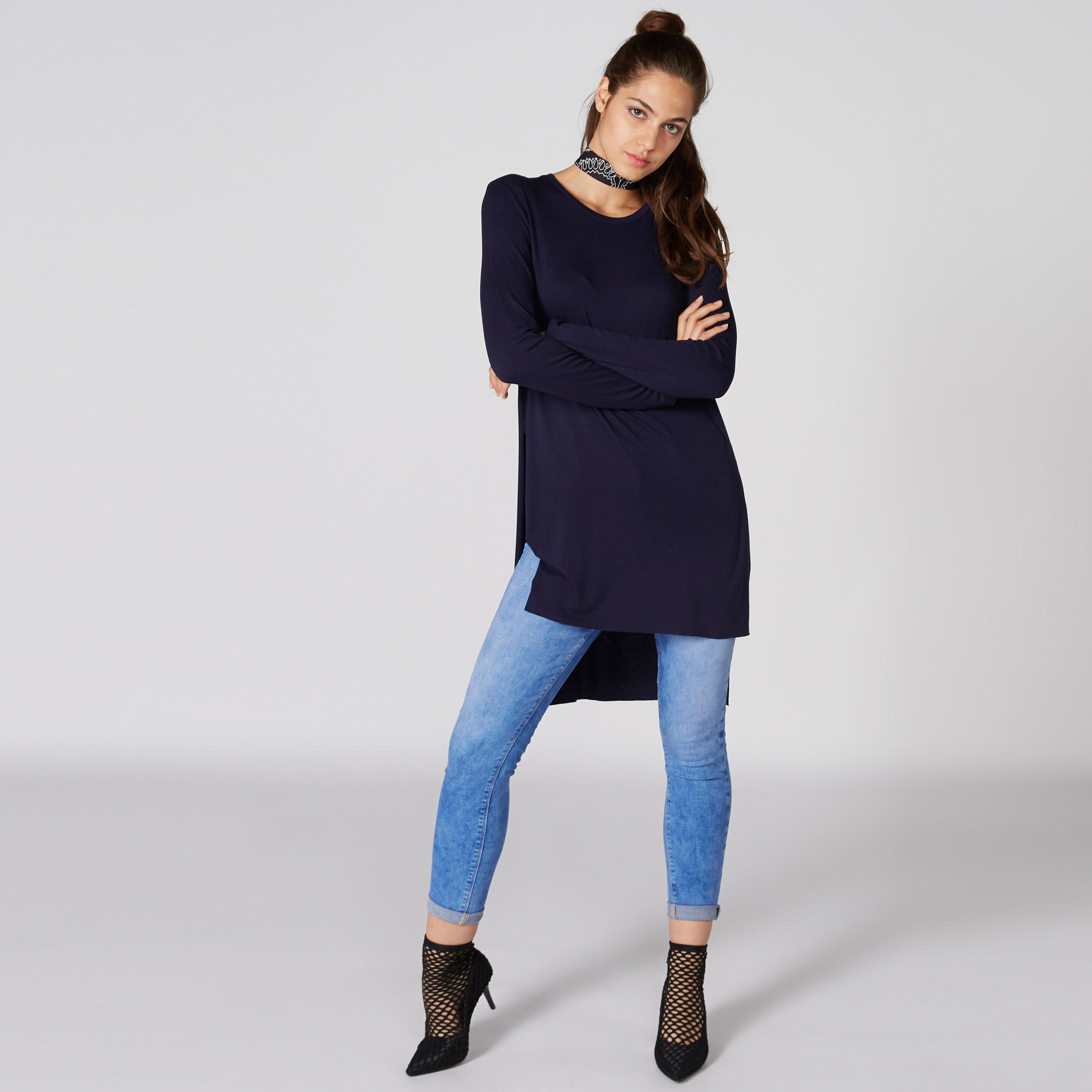 تونيك ياقة مستديرة بأكمام طويلة-women-clothing-shirtsandblouses-blouses-image-4
